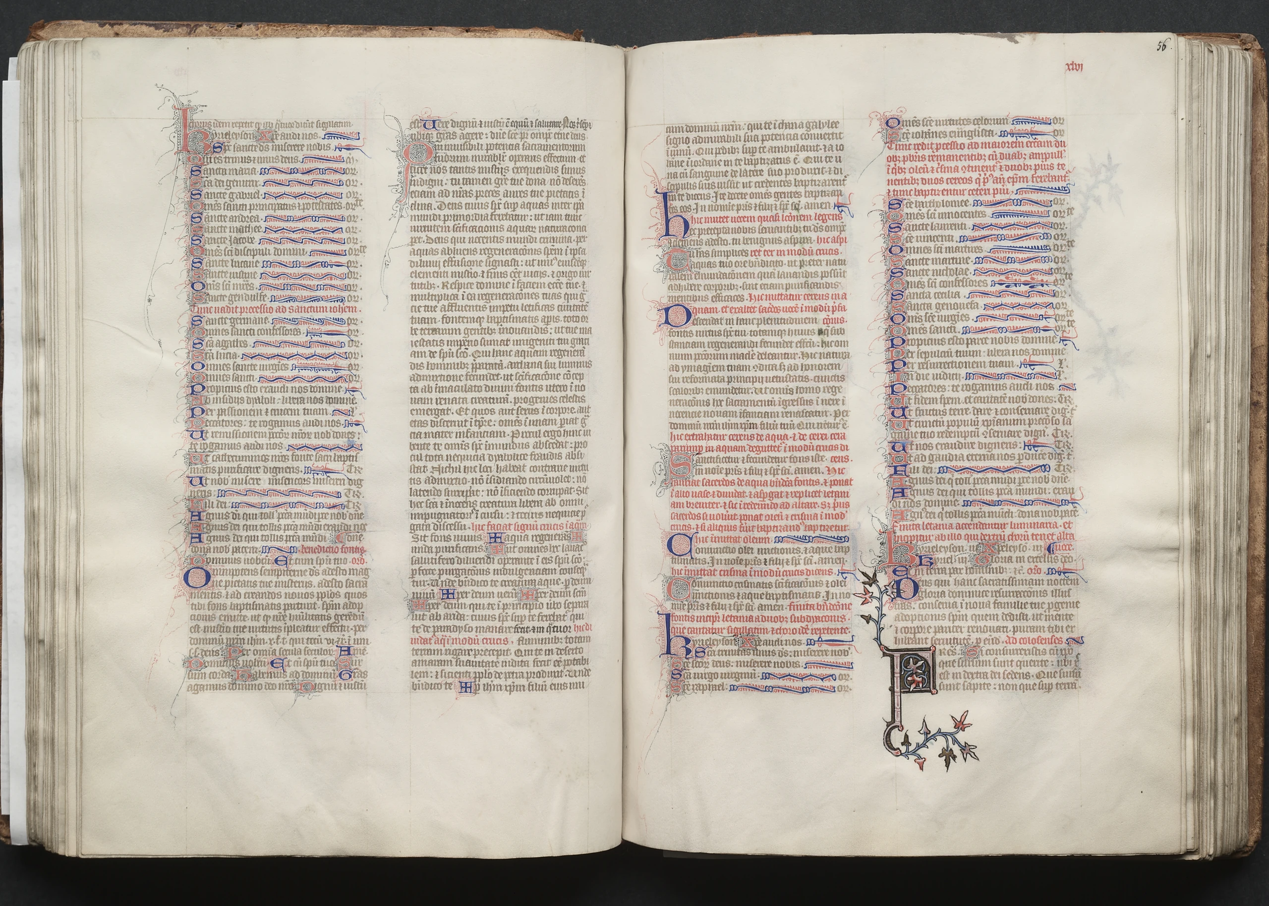The Gotha Missal: Fol. 56r, Text