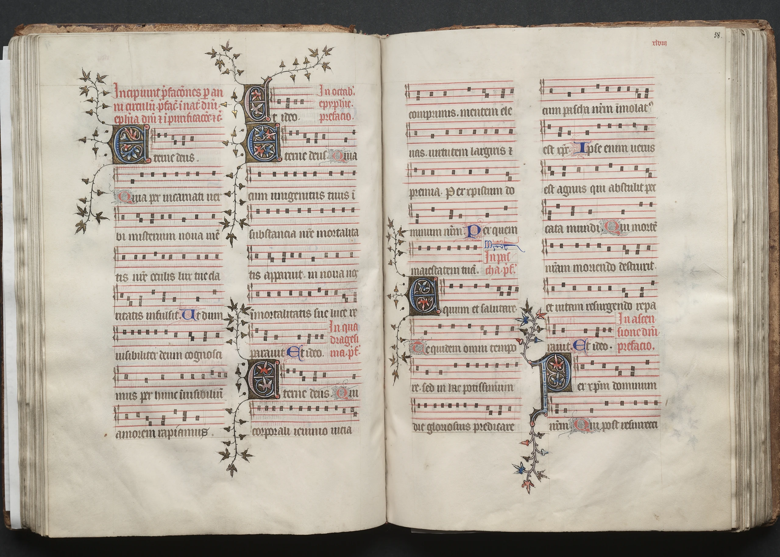 The Gotha Missal: Fol. 58r, Text