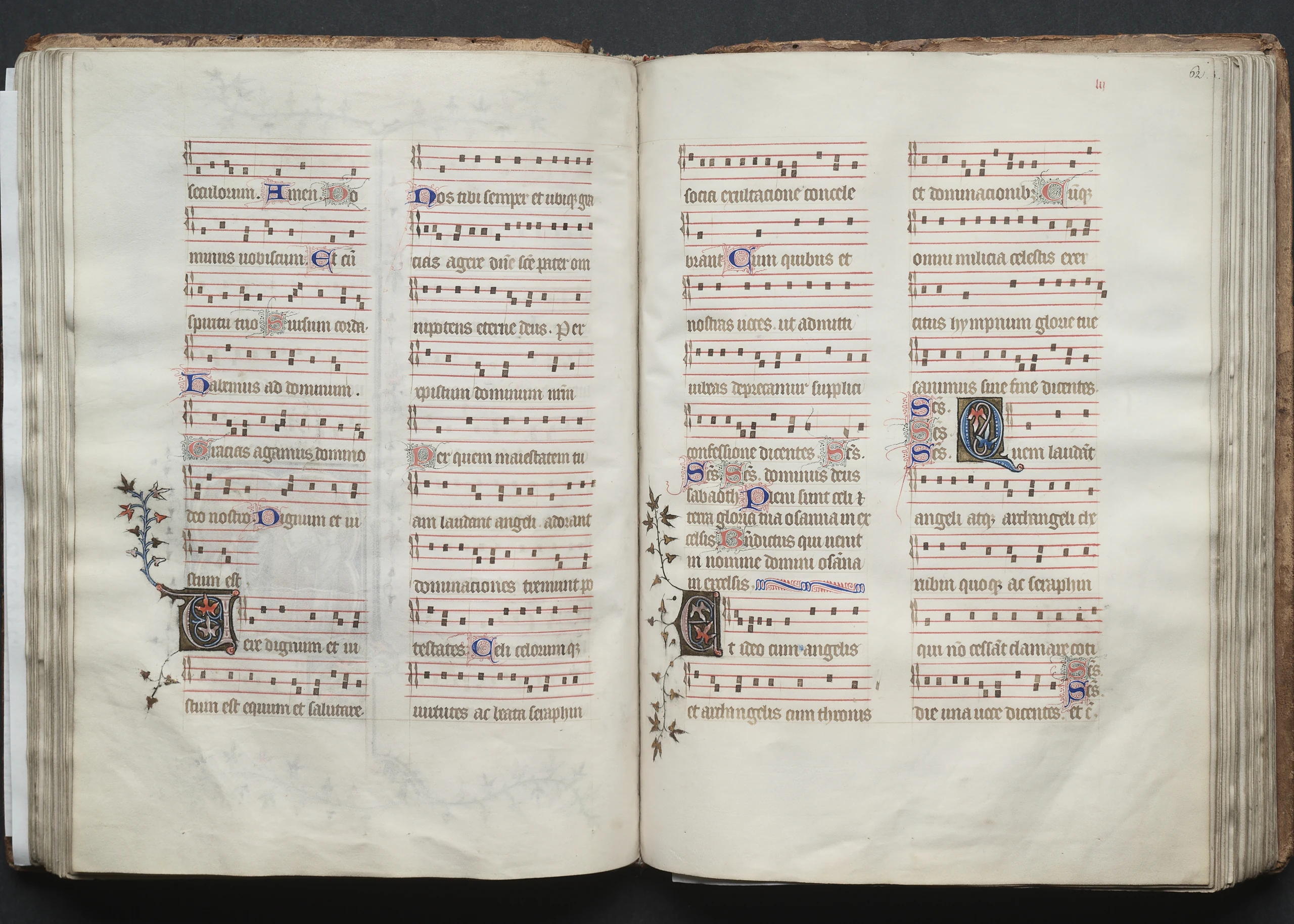 The Gotha Missal: Fol. 62r, Text
