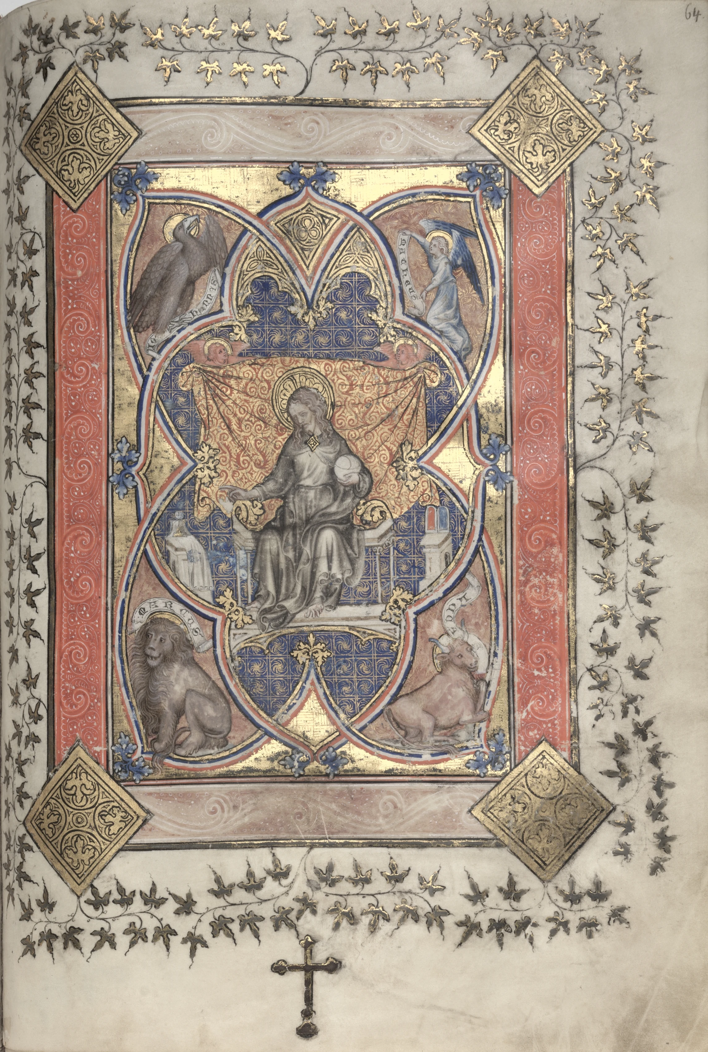 The Gotha Missal: Fol. 64r, Christ in Majesty