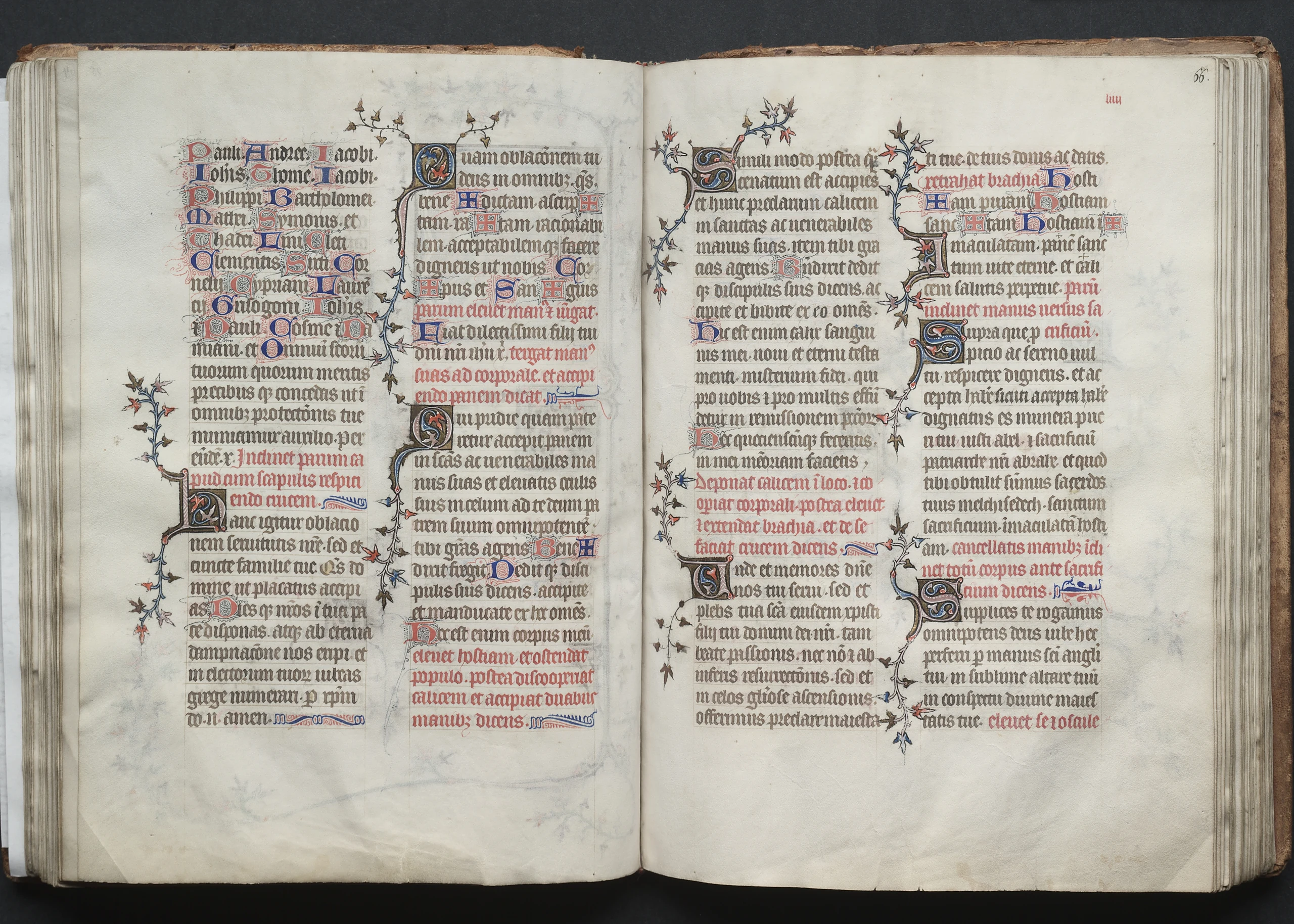 The Gotha Missal: Fol. 66r, Text