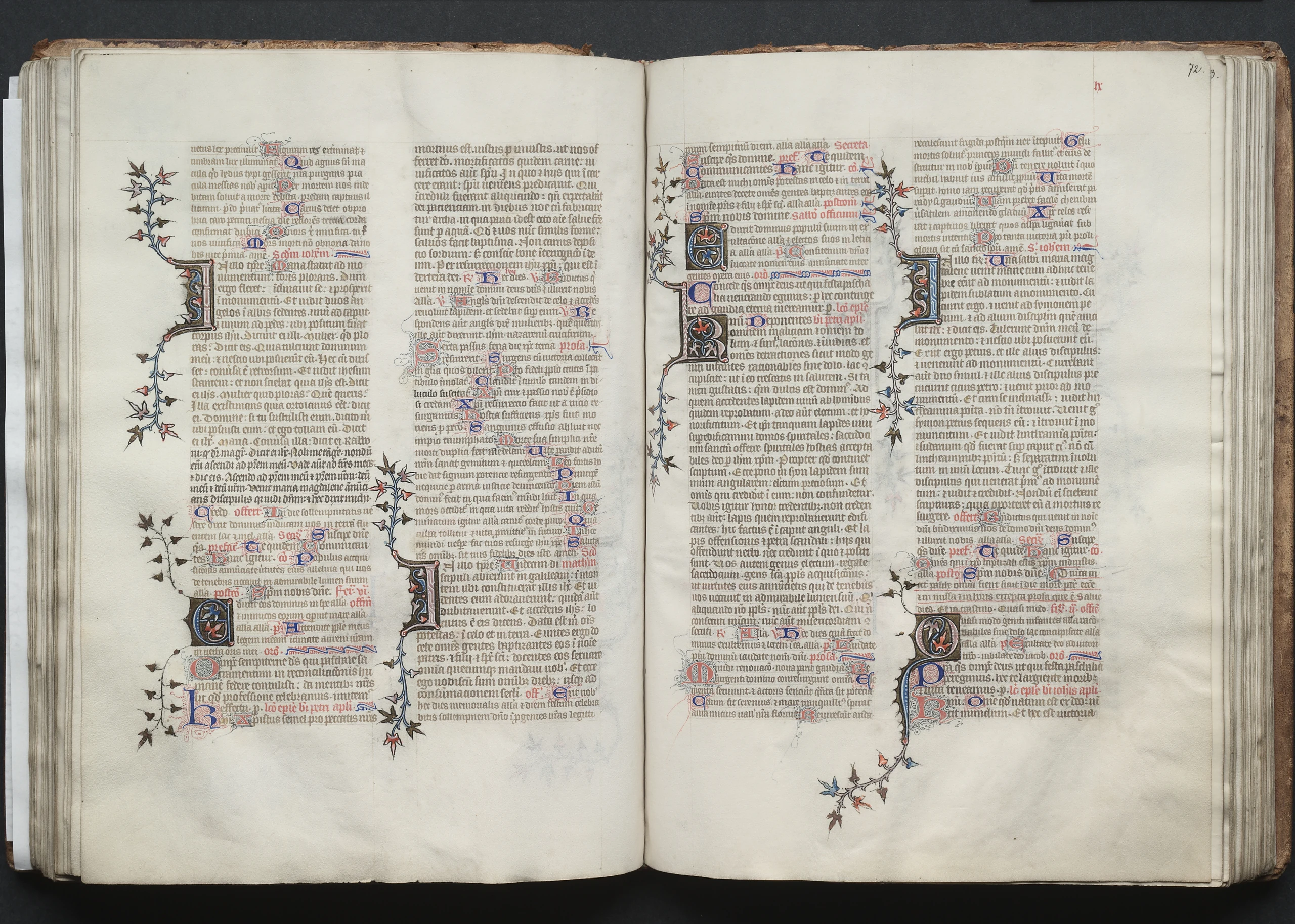 The Gotha Missal: Fol. 72r, Text