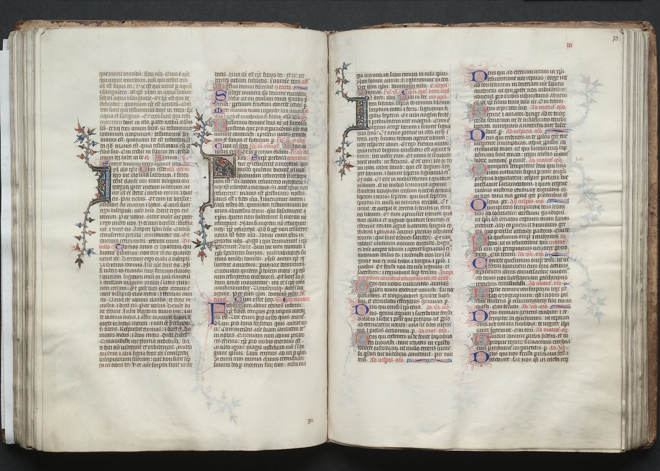 The Gotha Missal: Fol. 73r, Text