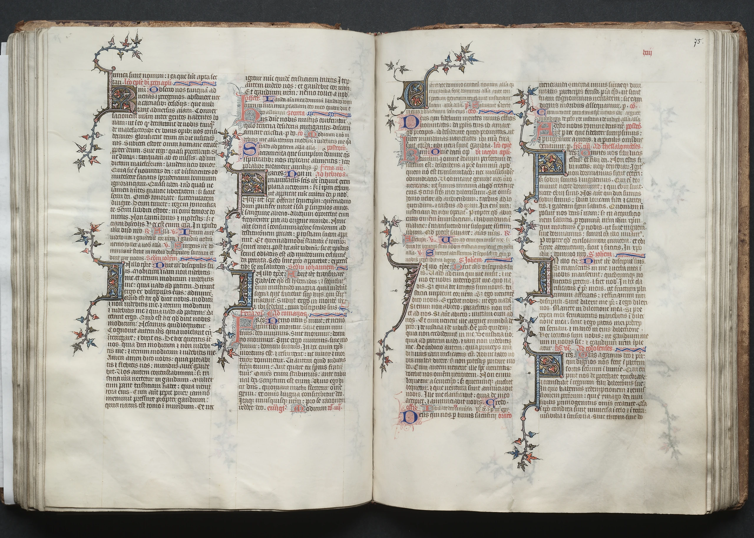 The Gotha Missal: Fol. 75r, Text