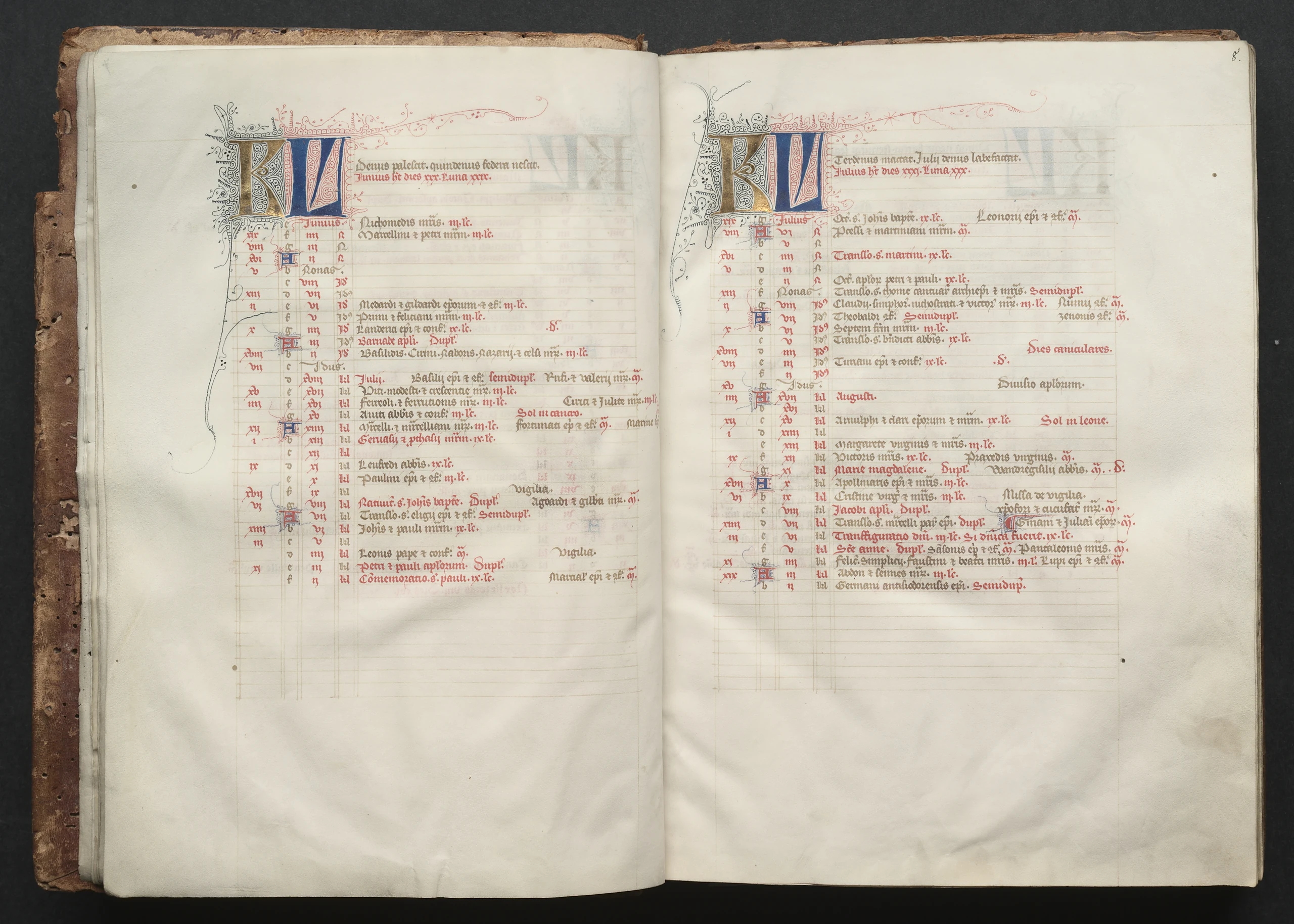 The Gotha Missal: Fol. 8r, Text