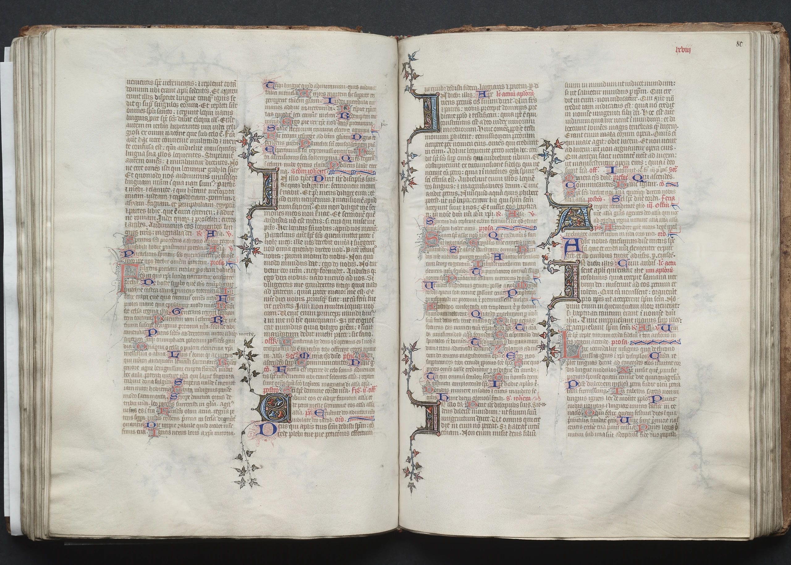 The Gotha Missal: Fol. 80r, Text