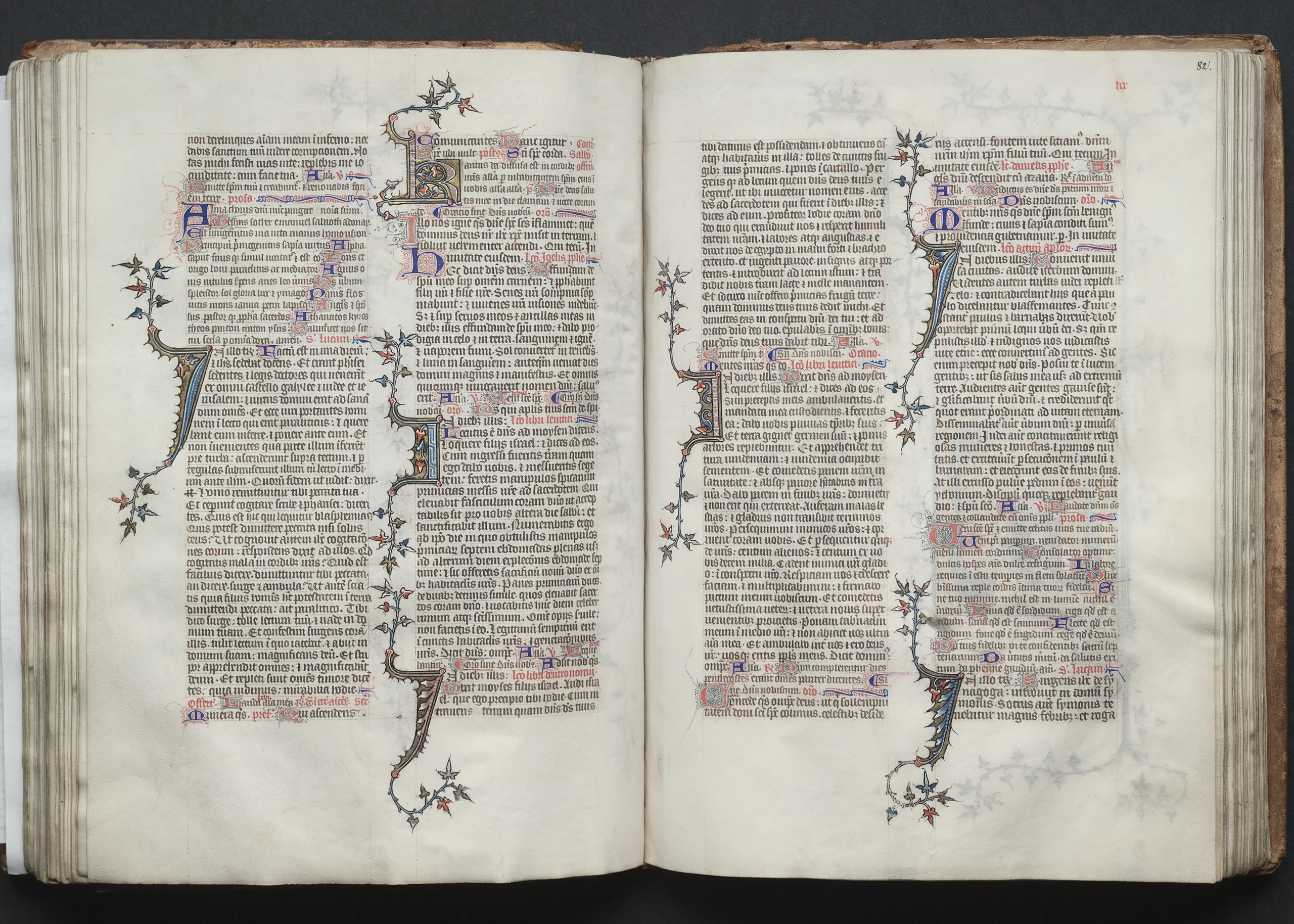 The Gotha Missal: Fol. 82r, Text
