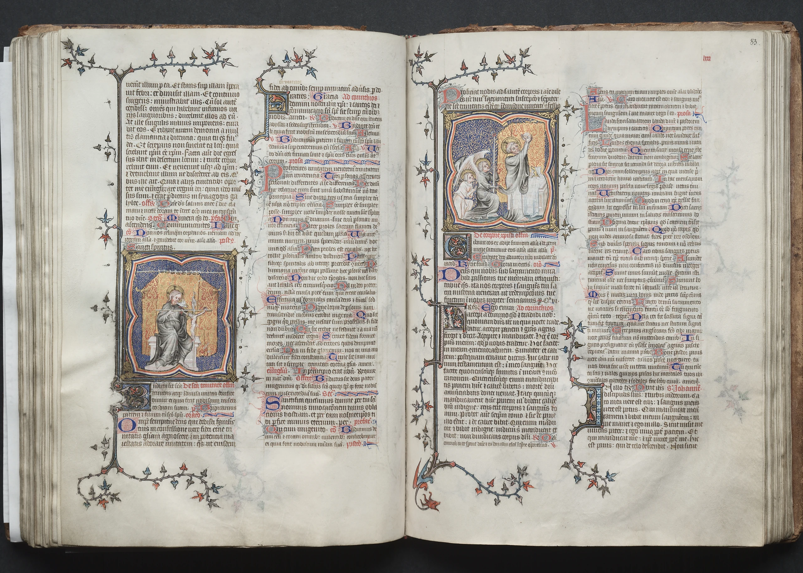 The Gotha Missal: Fol. 83r, Corpus Domini