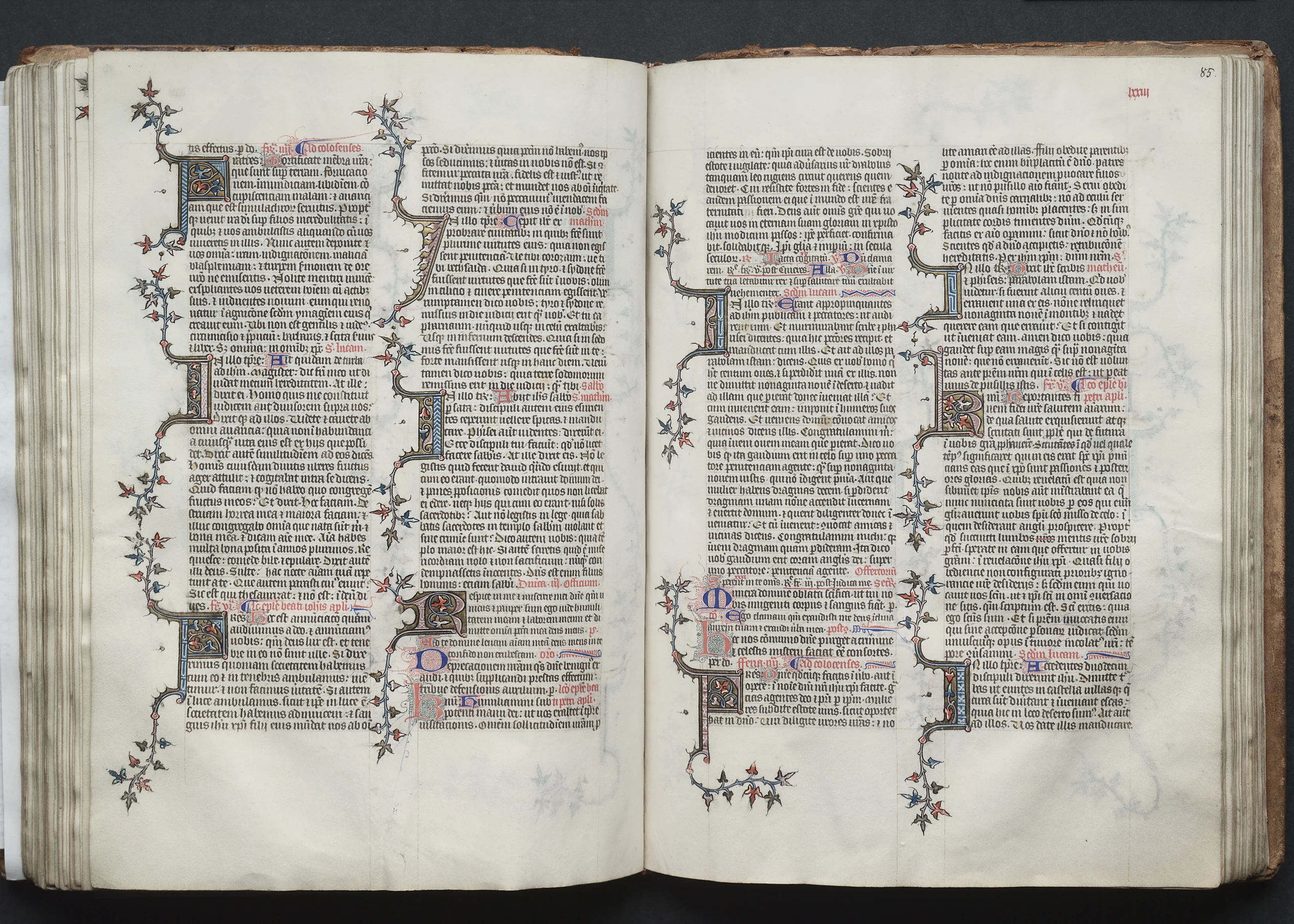 The Gotha Missal: Fol. 85r, Text