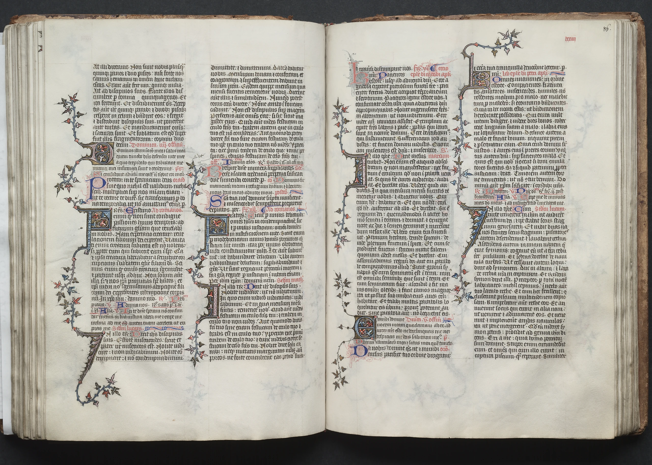 The Gotha Missal: Fol. 86r, Text