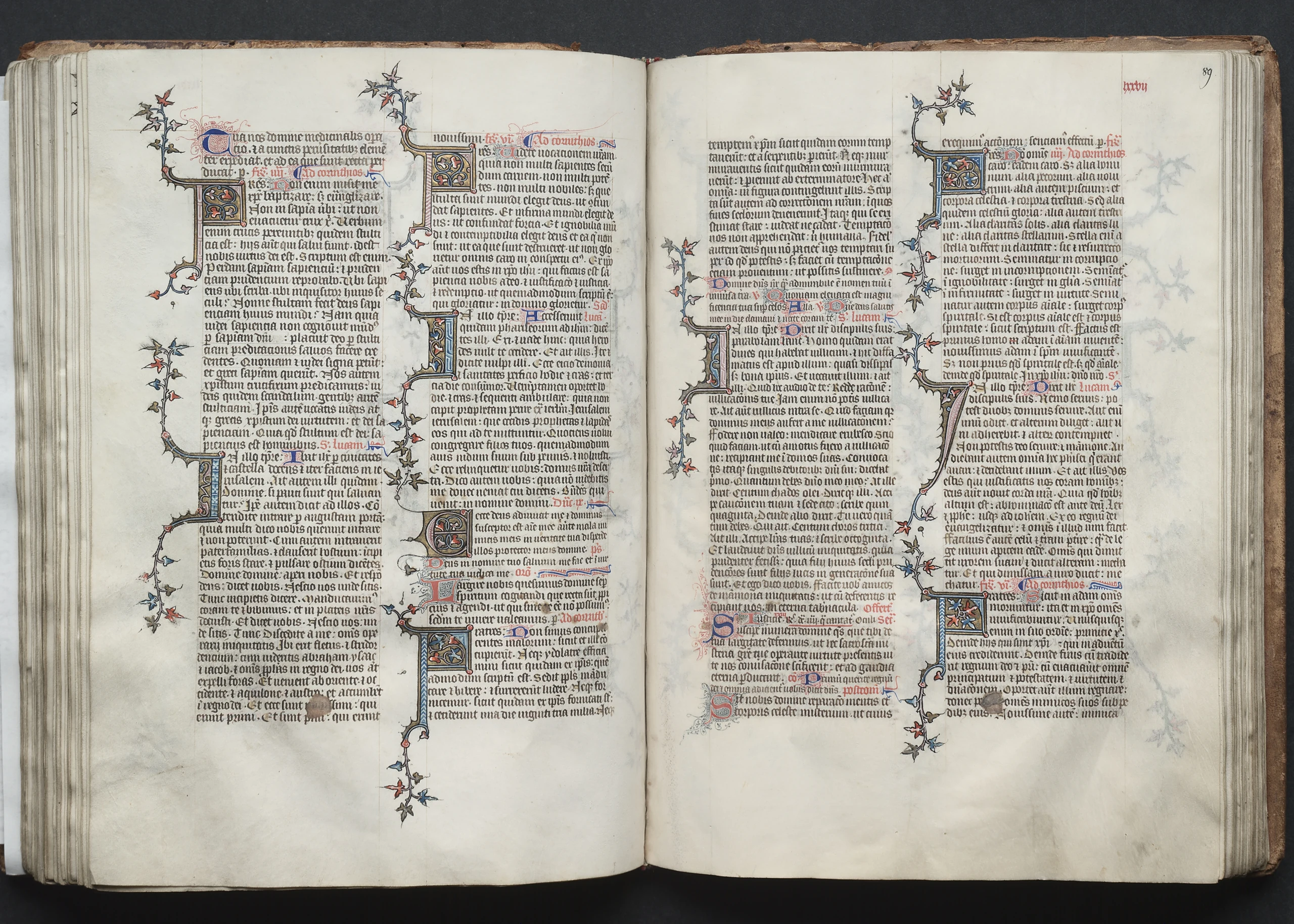 The Gotha Missal: Fol. 89r, Text