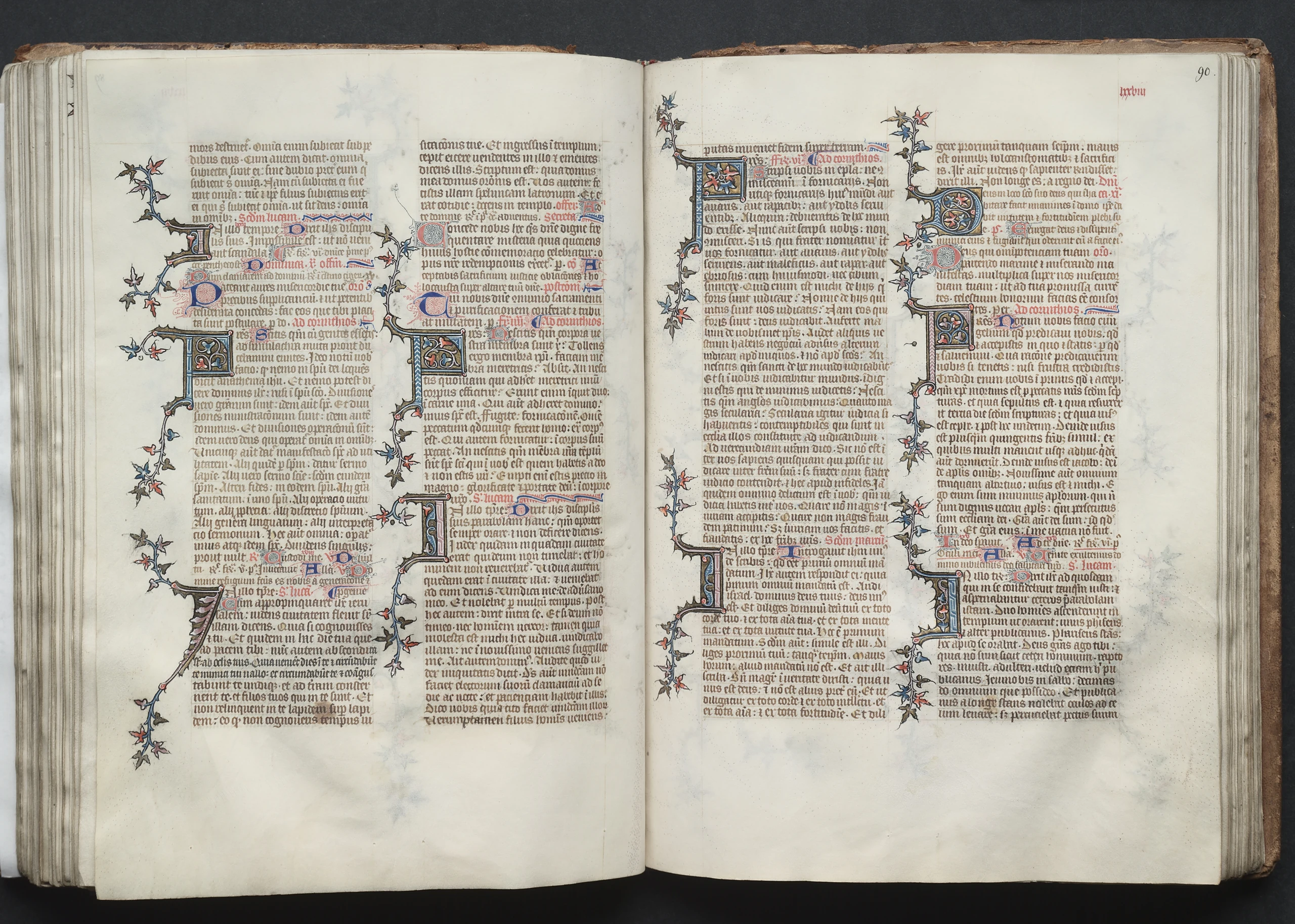 The Gotha Missal: Fol. 90r, Text