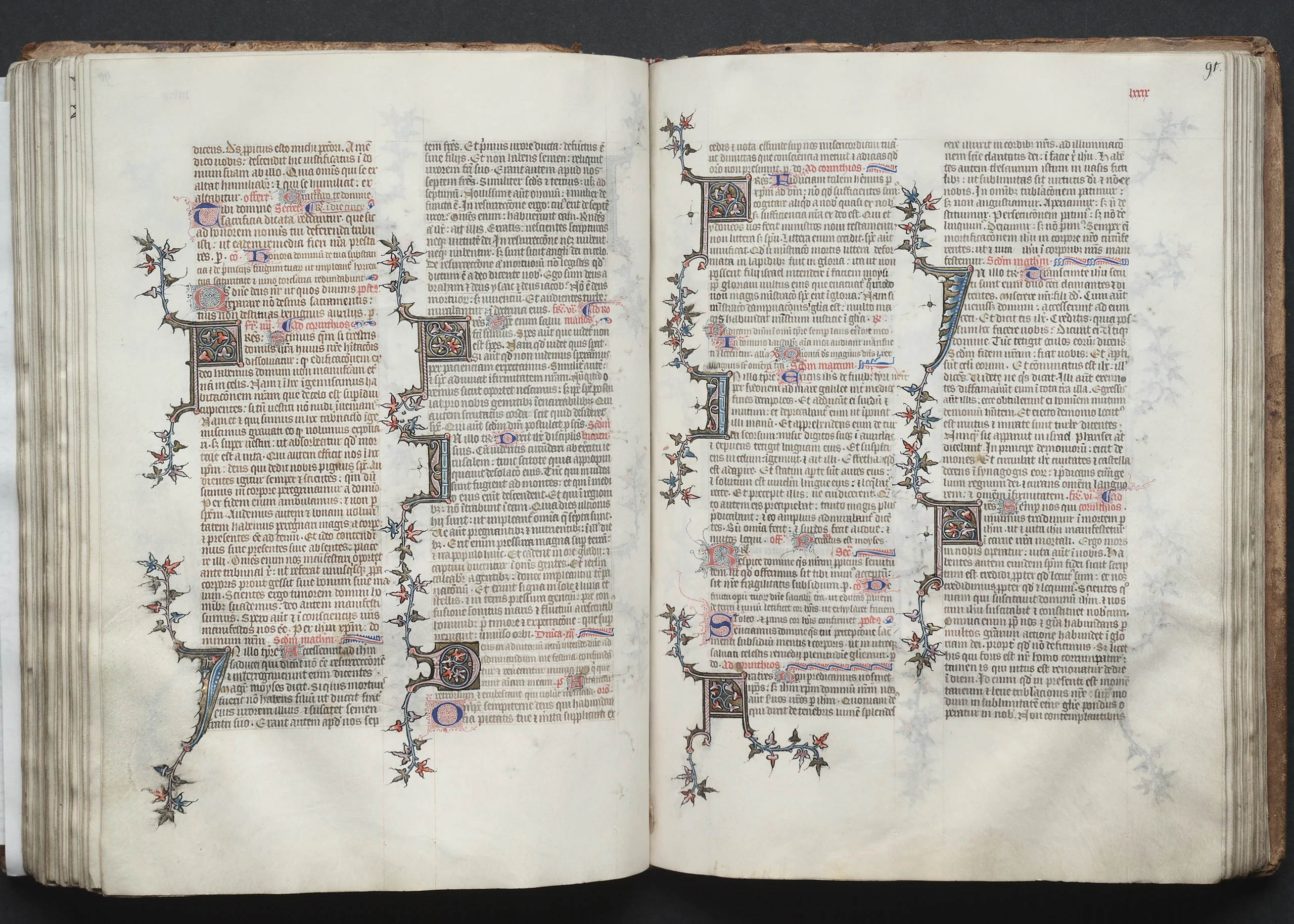 The Gotha Missal: Fol. 91r, Text