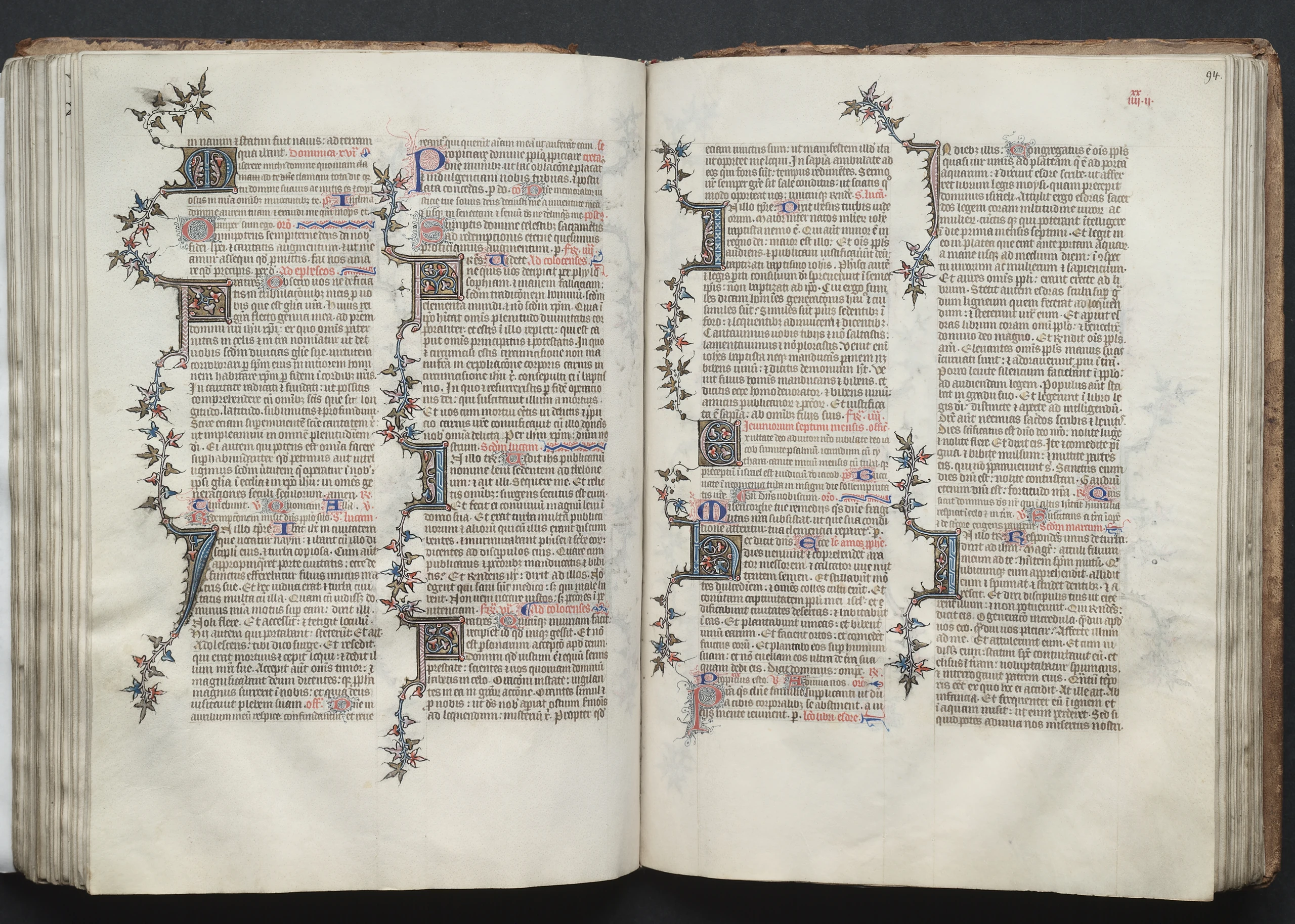 The Gotha Missal: Fol. 94r, Text