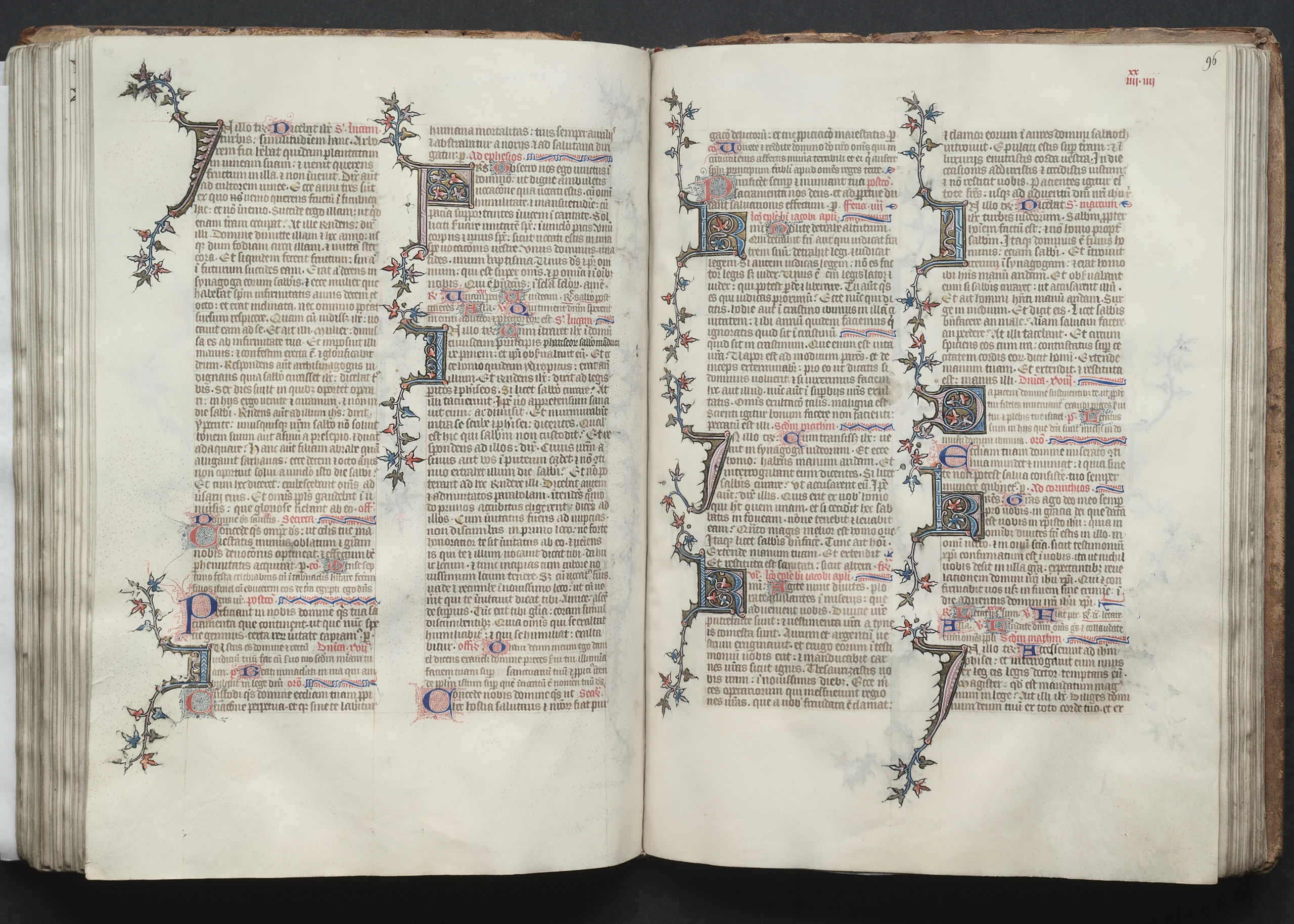 The Gotha Missal: Fol. 96r, Text