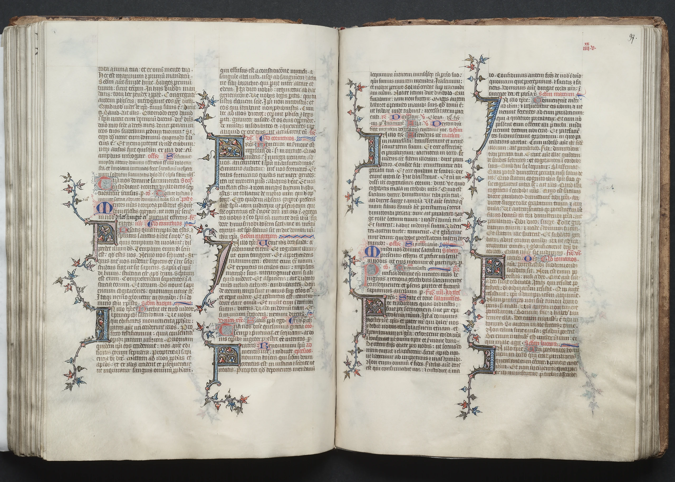 The Gotha Missal: Fol. 97r, Text