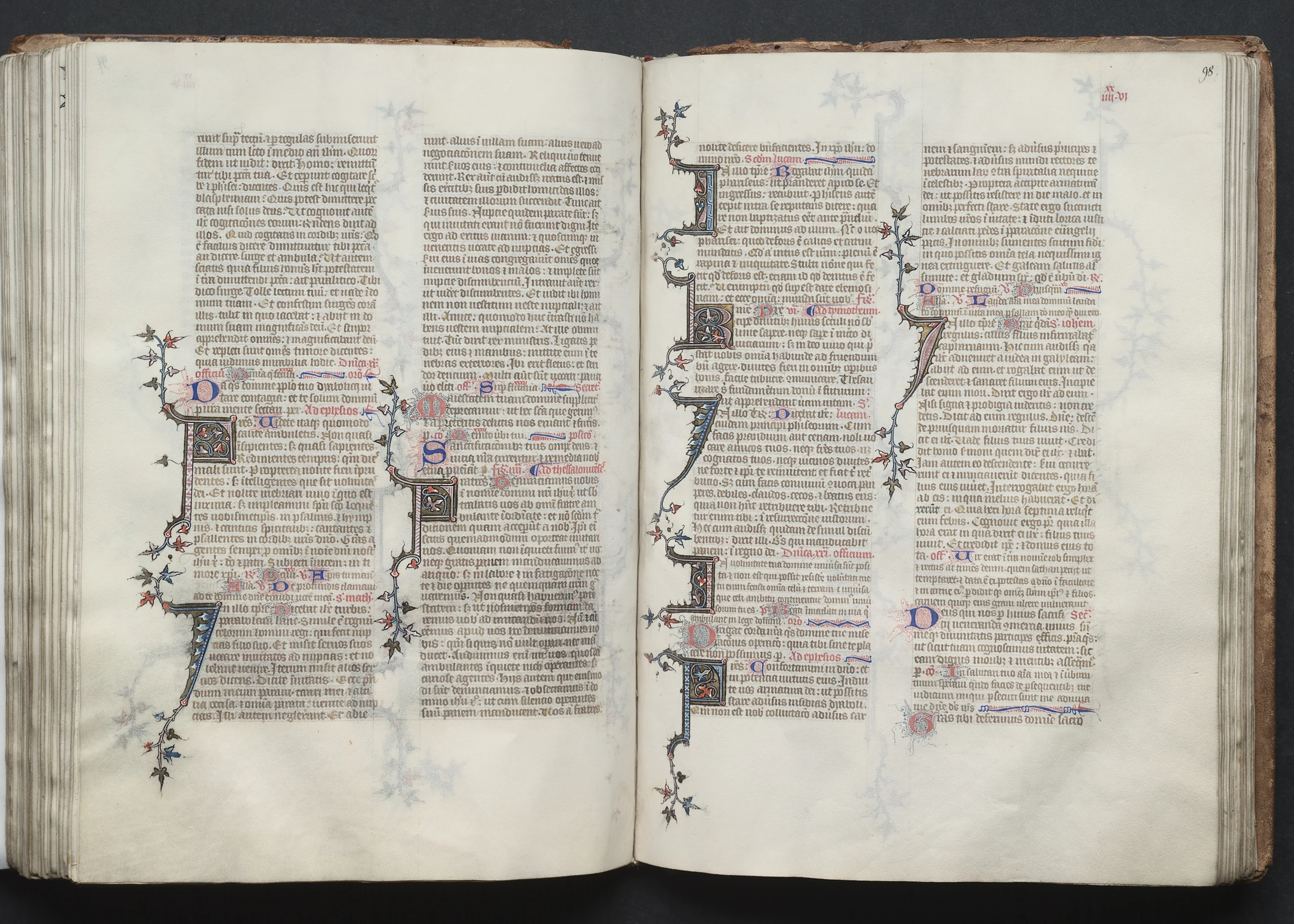 The Gotha Missal: Fol. 98r, Text