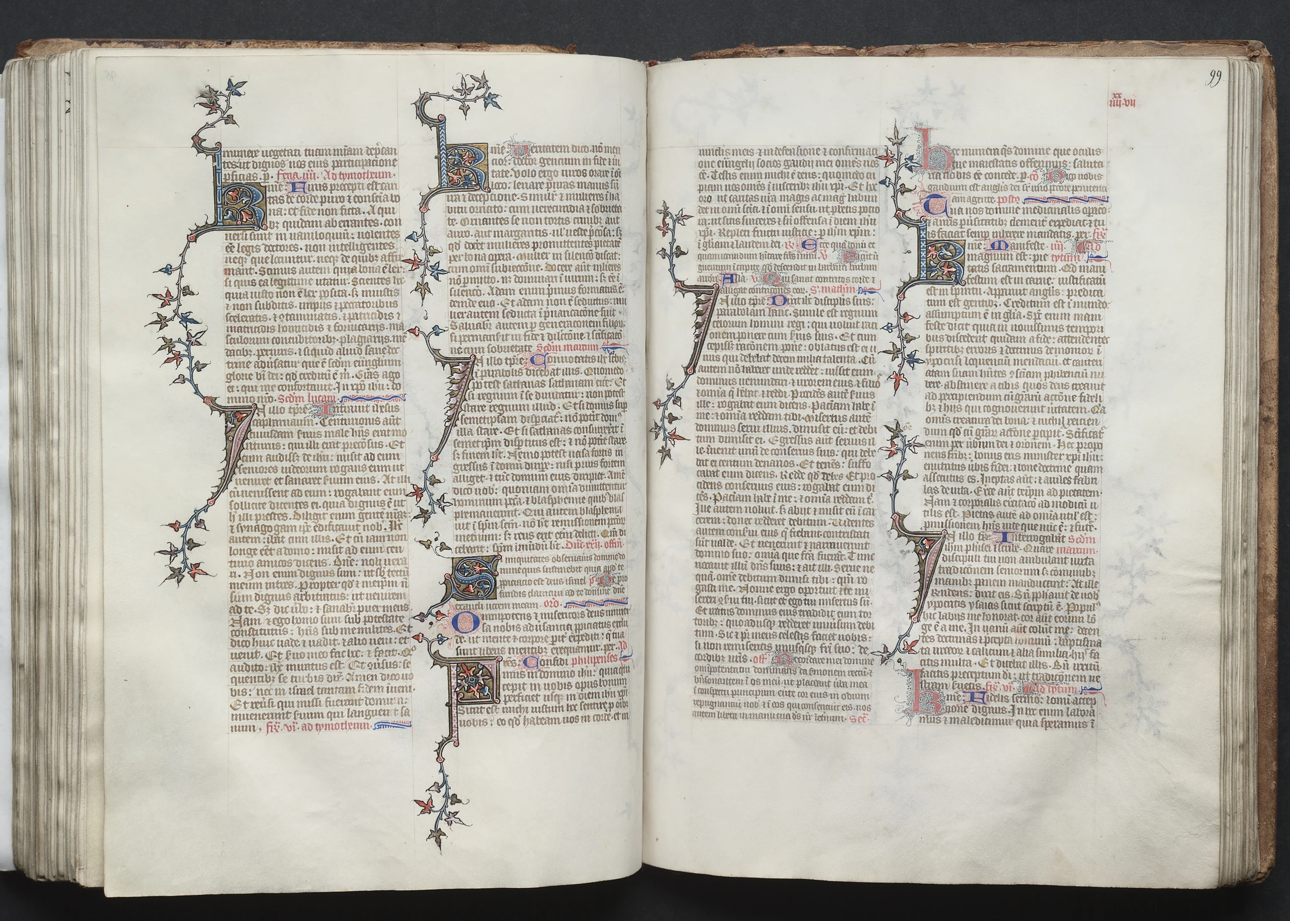 The Gotha Missal: Fol. 99r, Text