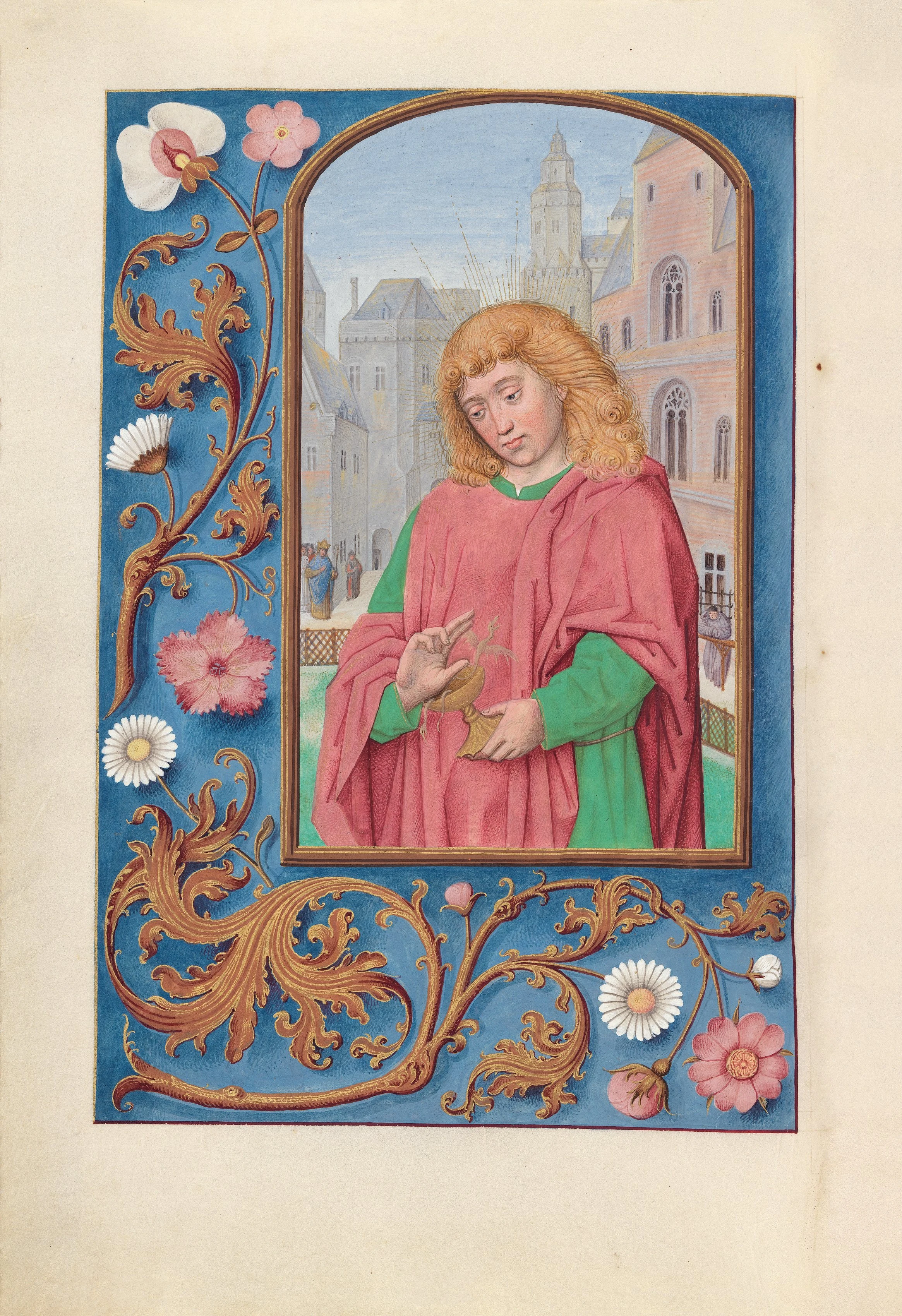 Hours of Queen Isabella the Catholic, Queen of Spain: Fol. 171, St. John the Evangelist