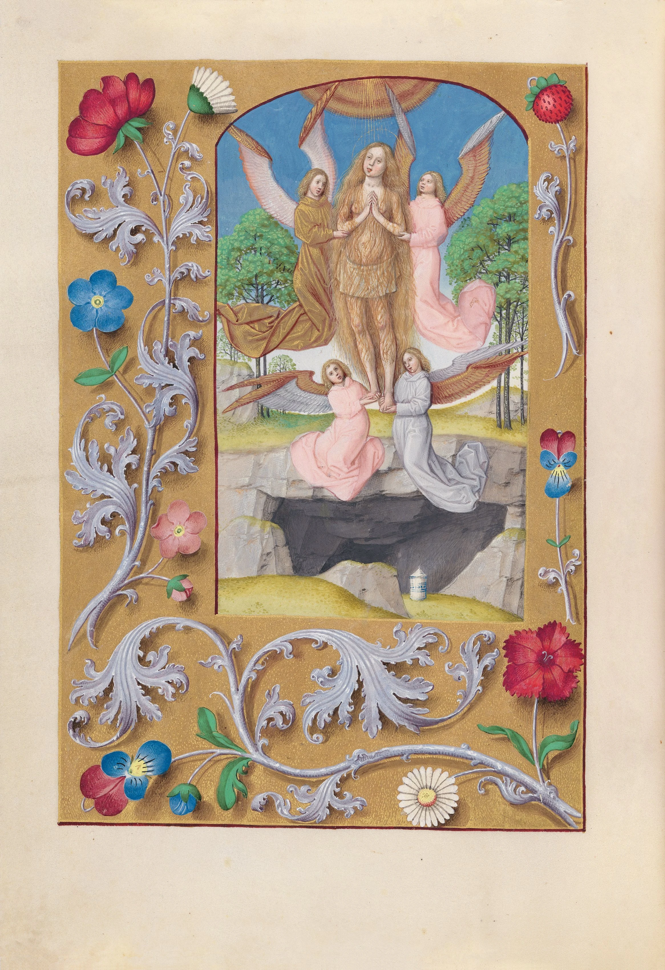 Hours of Queen Isabella the Catholic, Queen of Spain: Fol. 193v, St. Mary Magdalene
