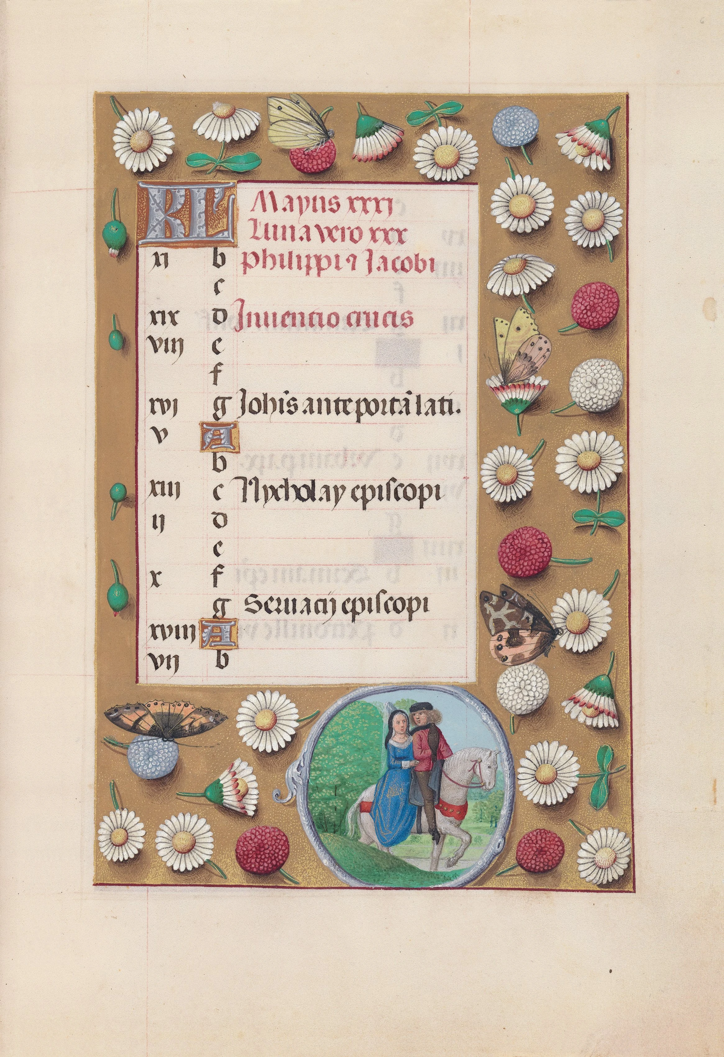 Hours of Queen Isabella the Catholic, Queen of Spain: Fol. 6r, May