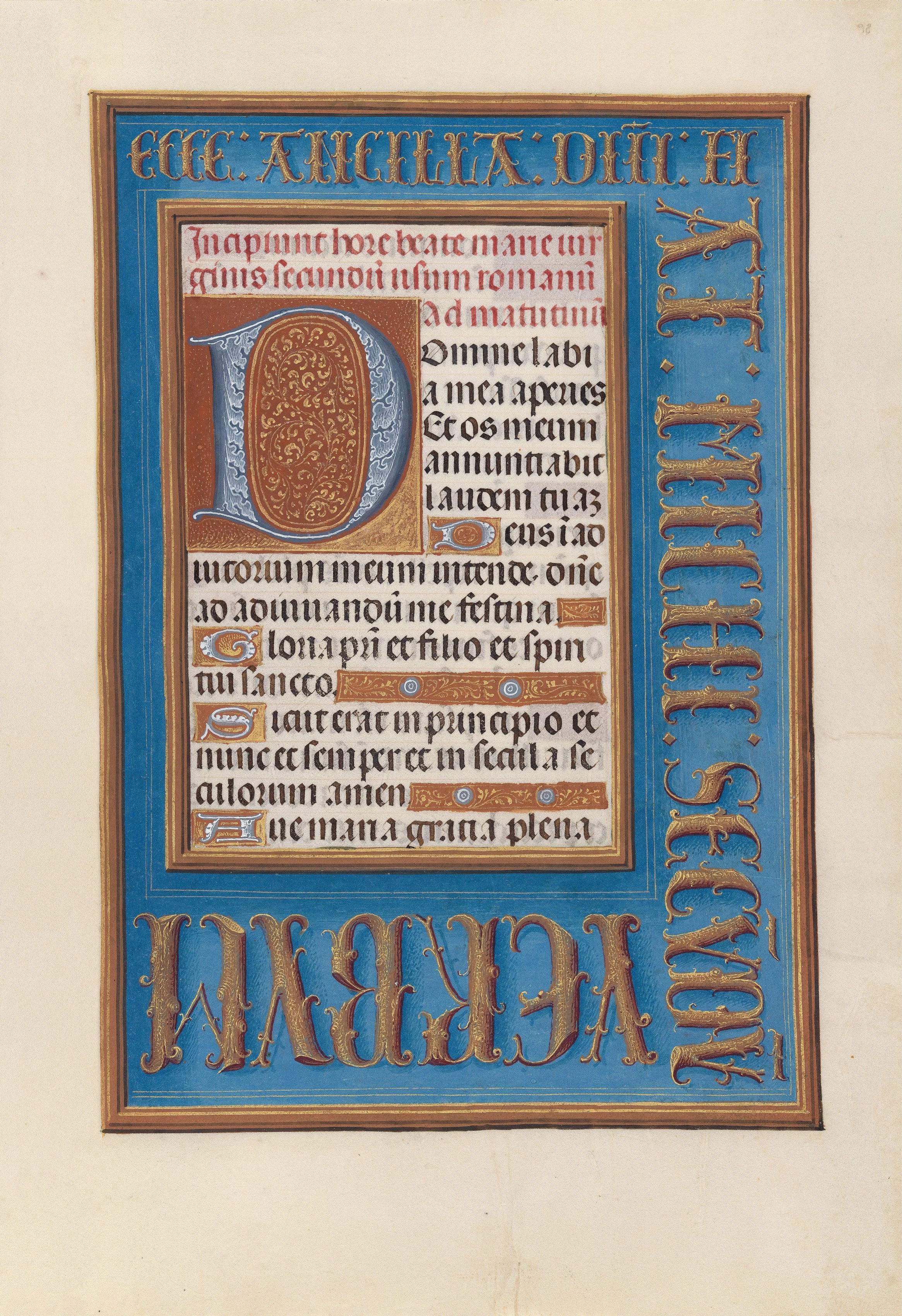 Hours of Queen Isabella the Catholic, Queen of Spain: Fol, 98r