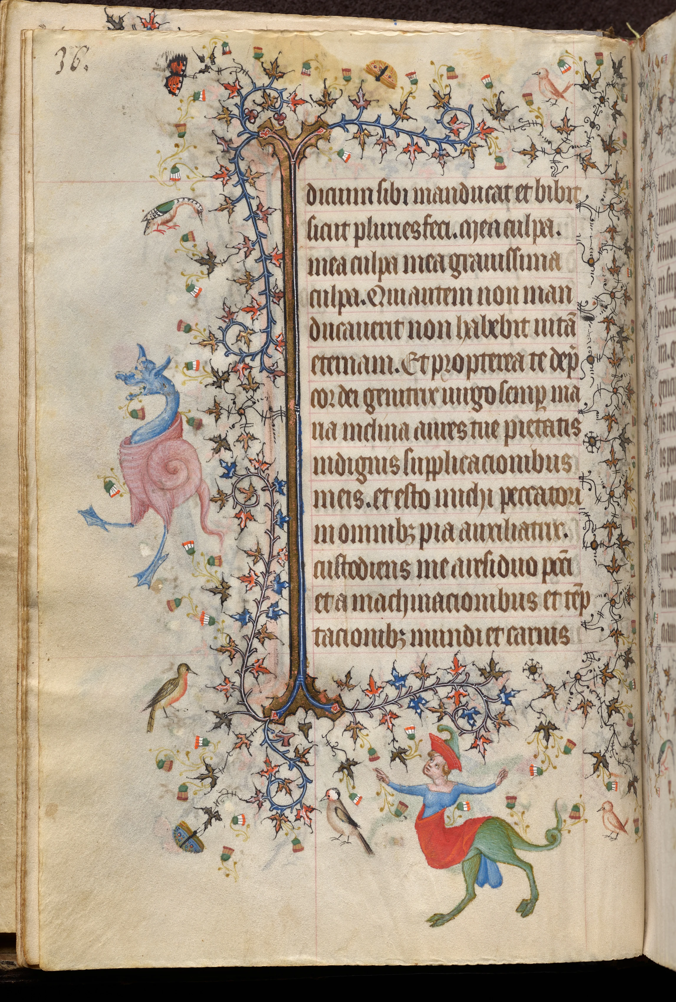 Hours of Charles the Noble, King of Navarre (1361-1425): fol. 18v, Text