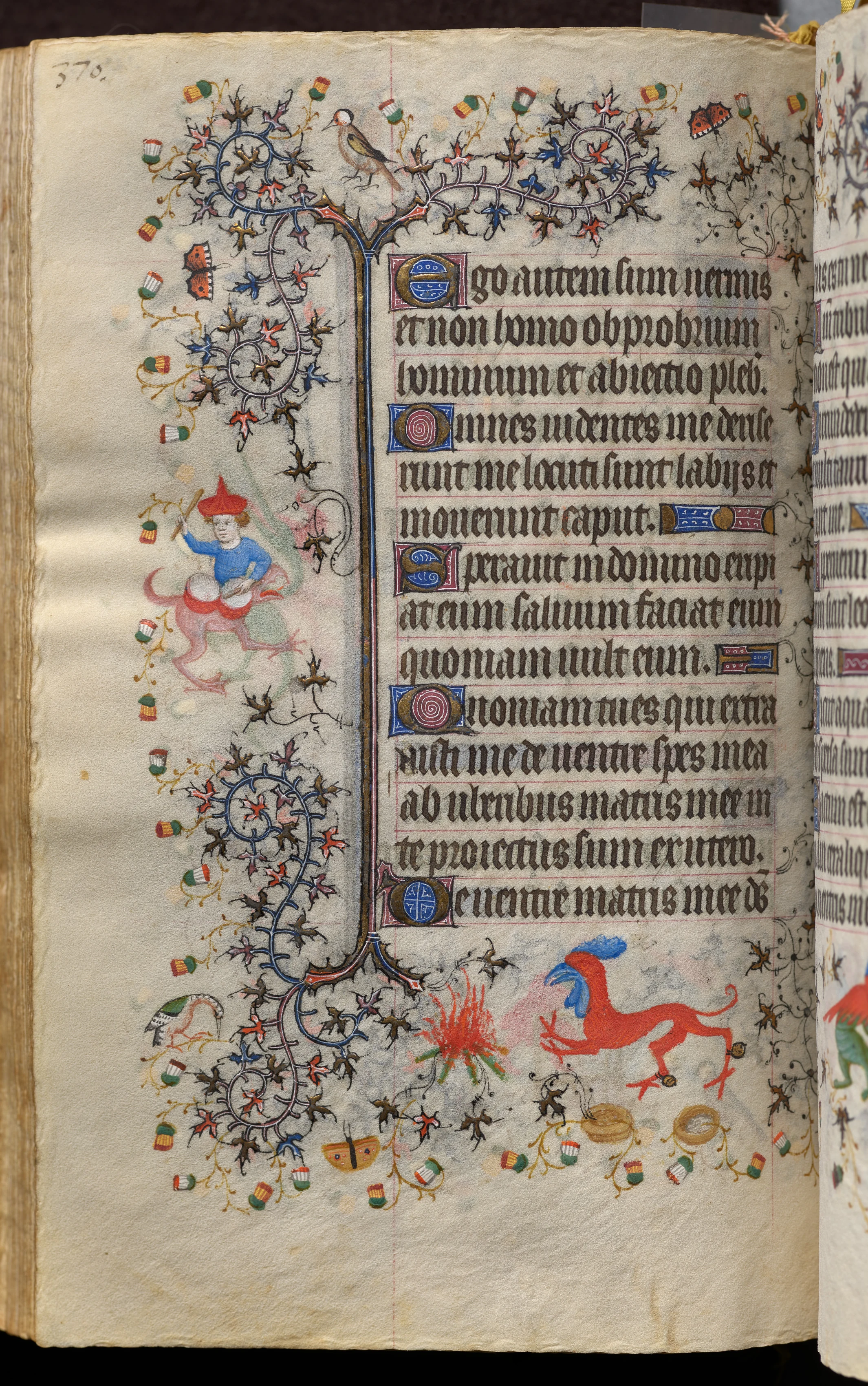 Hours of Charles the Noble, King of Navarre (1361-1425): fol. 180v, Text