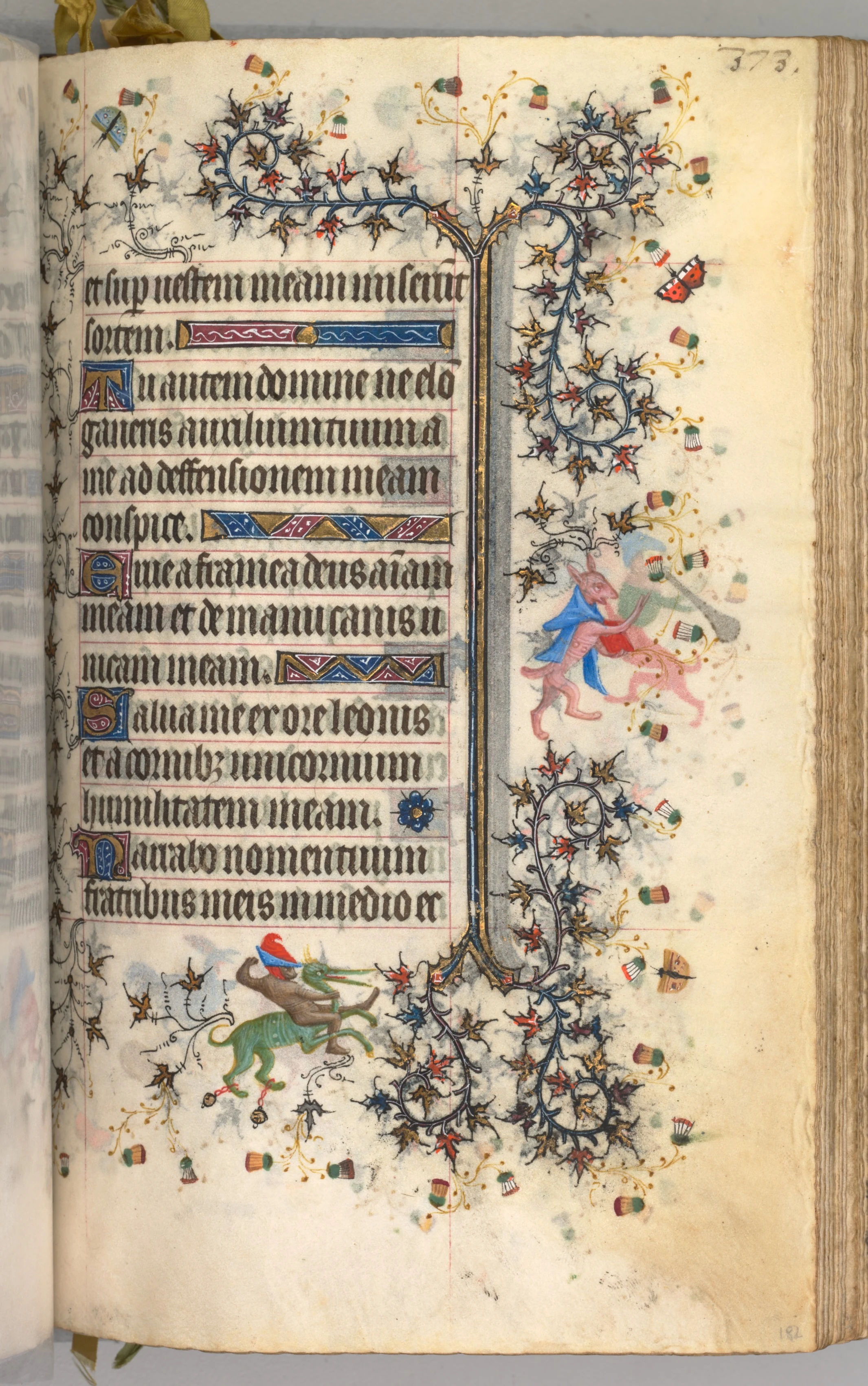 Hours of Charles the Noble, King of Navarre (1361-1425): fol. 182r, Text
