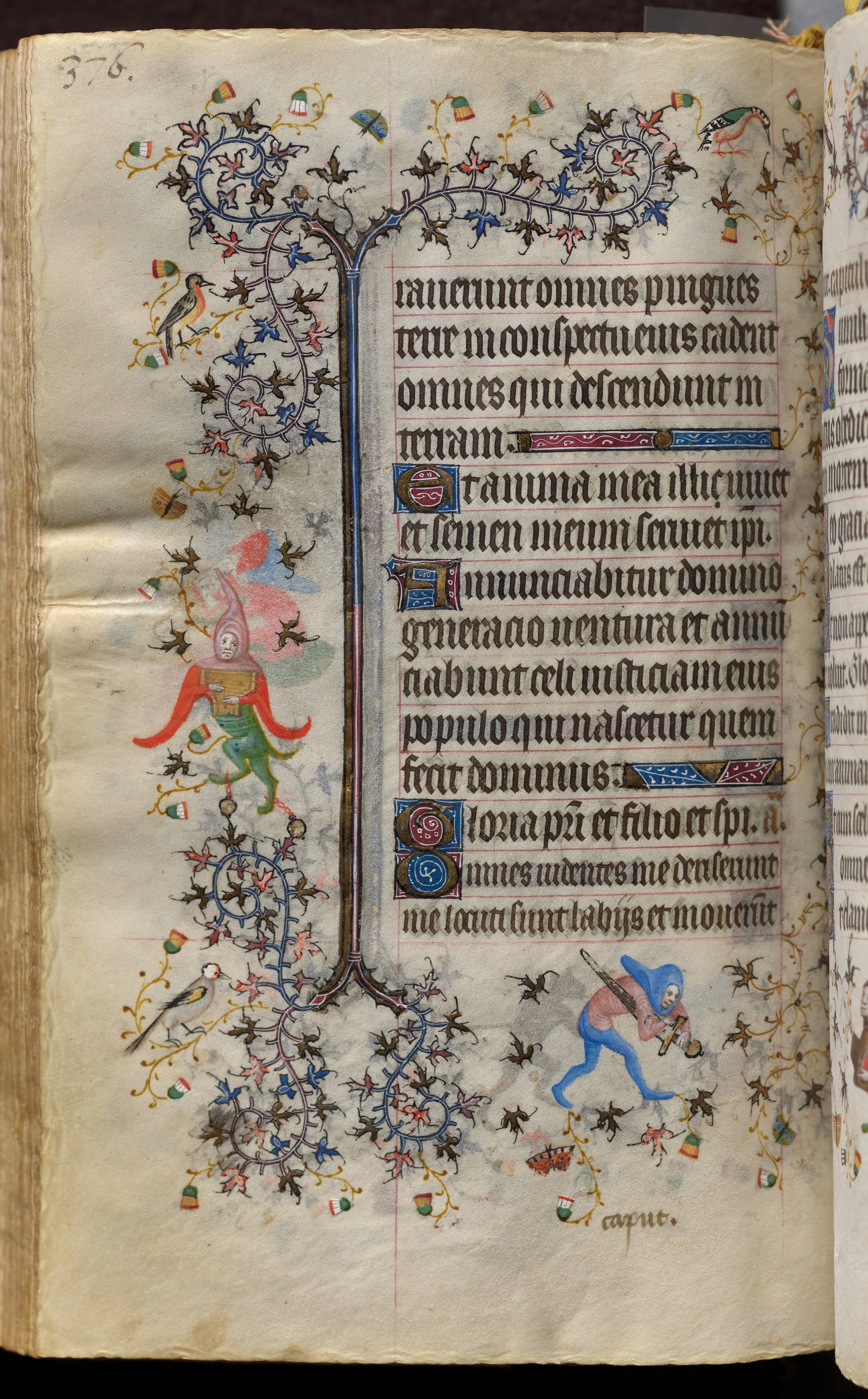 Hours of Charles the Noble, King of Navarre (1361-1425): fol. 183v, Text