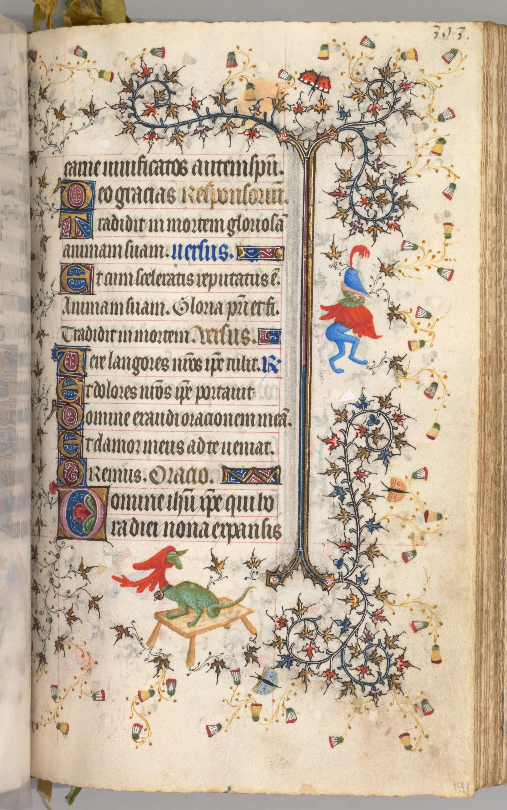 Hours of Charles the Noble, King of Navarre (1361-1425): fol. 191r, Text