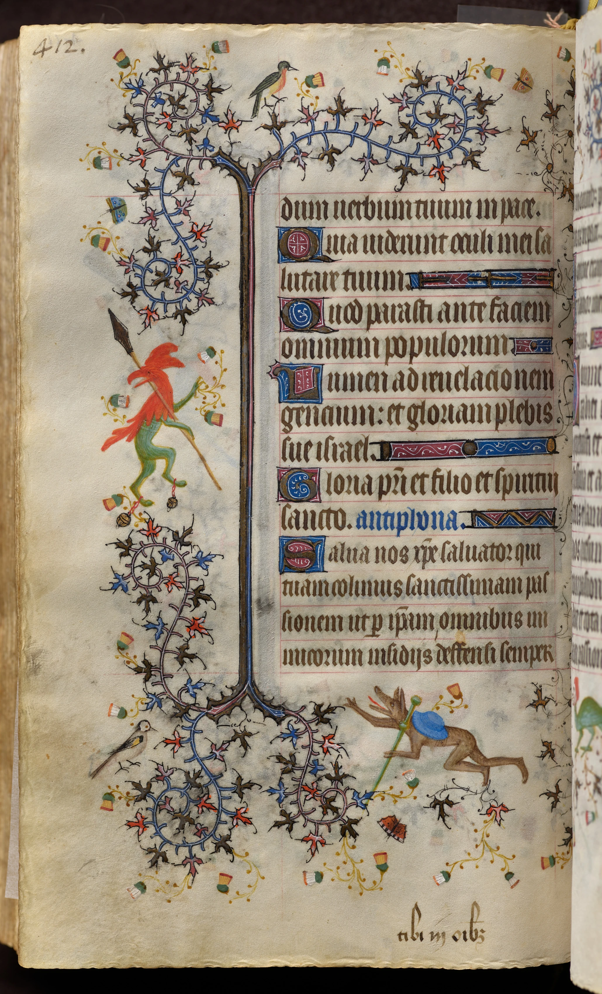 Hours of Charles the Noble, King of Navarre (1361-1425): fol. 200v, Text