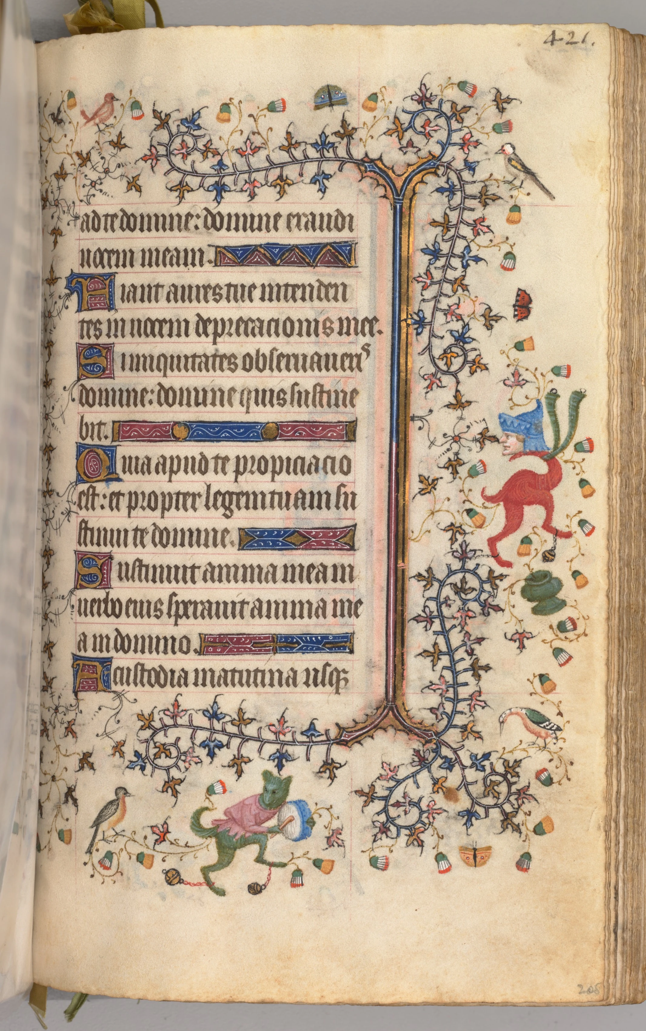 Hours of Charles the Noble, King of Navarre (1361-1425): fol. 205r, Text