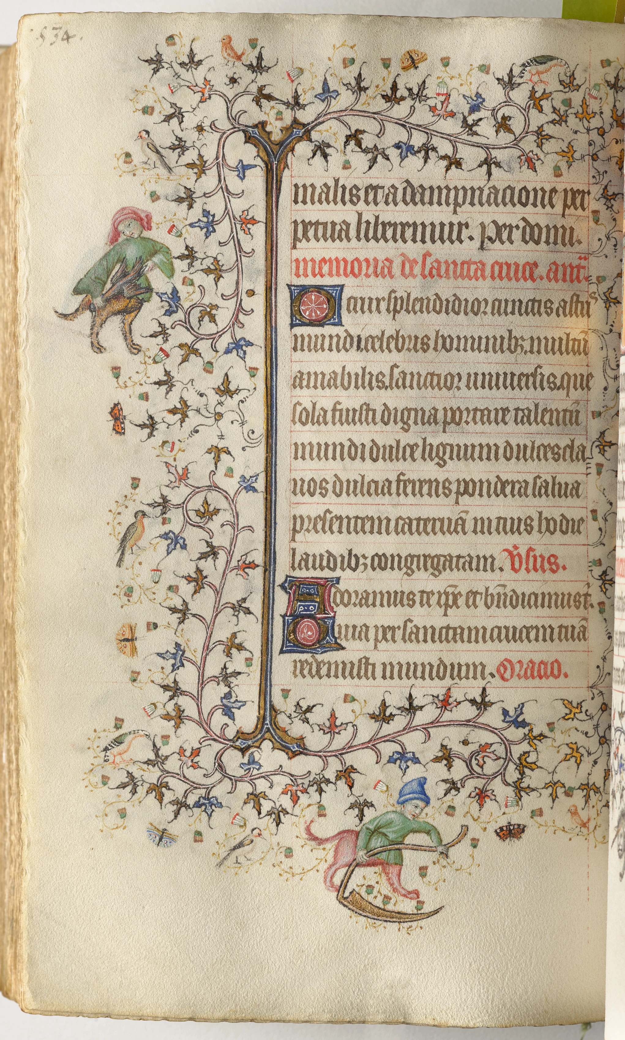 Hours of Charles the Noble, King of Navarre (1361-1425): fol. 261v, Text