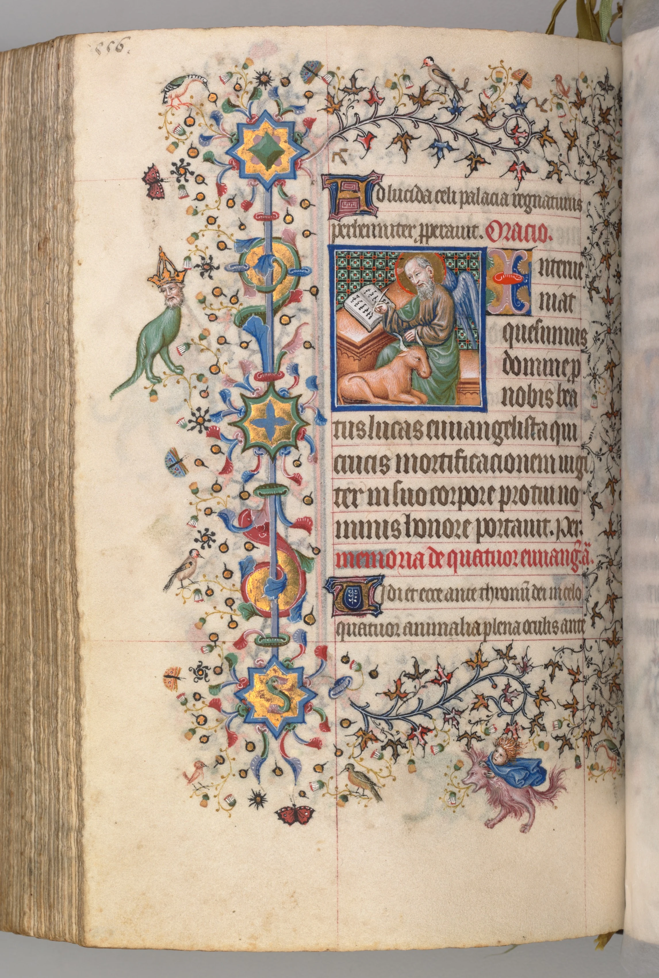Hours of Charles the Noble, King of Navarre (1361-1425): fol. 272v, St. Luke