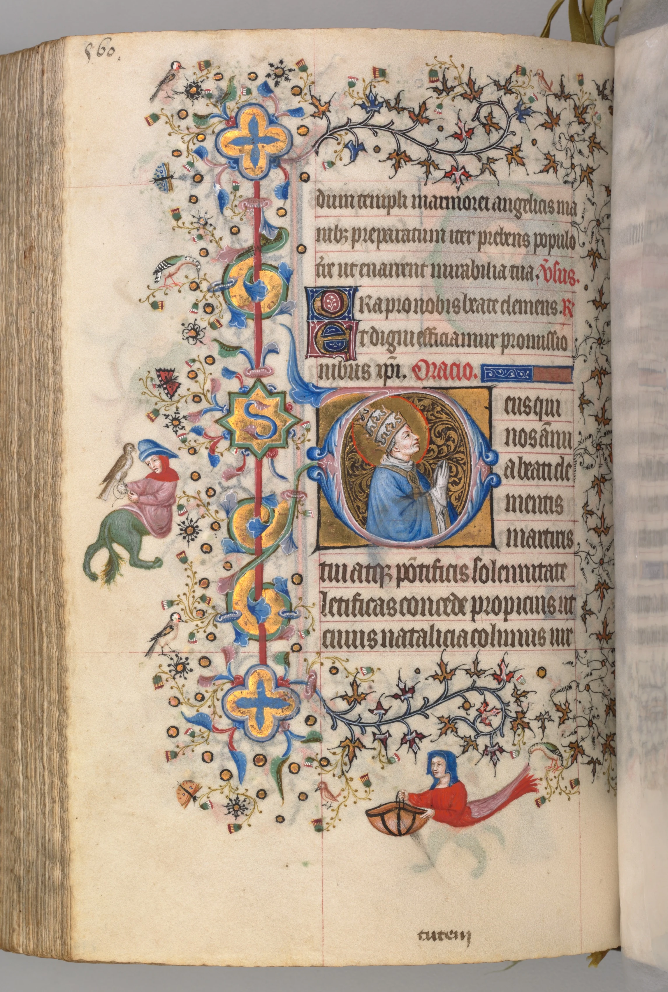 Hours of Charles the Noble, King of Navarre (1361-1425): fol. 274v, St. Clement