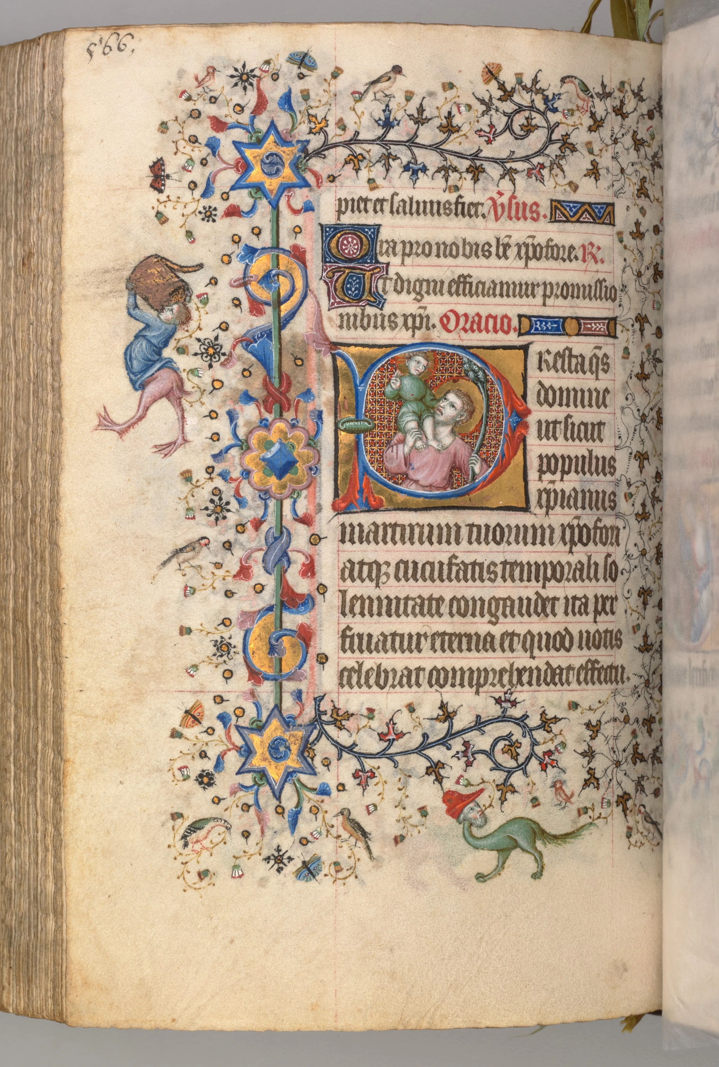 Hours of Charles the Noble, King of Navarre (1361-1425): fol. 277v, St. Christopher