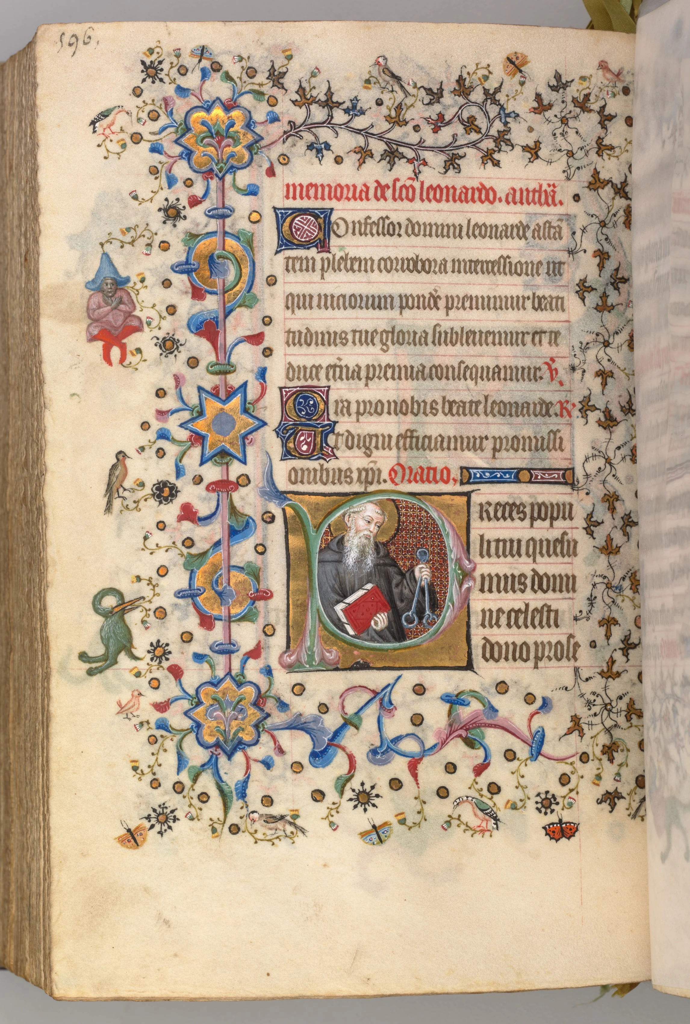 Hours of Charles the Noble, King of Navarre (1361-1425): fol. 292v, St. Leonard