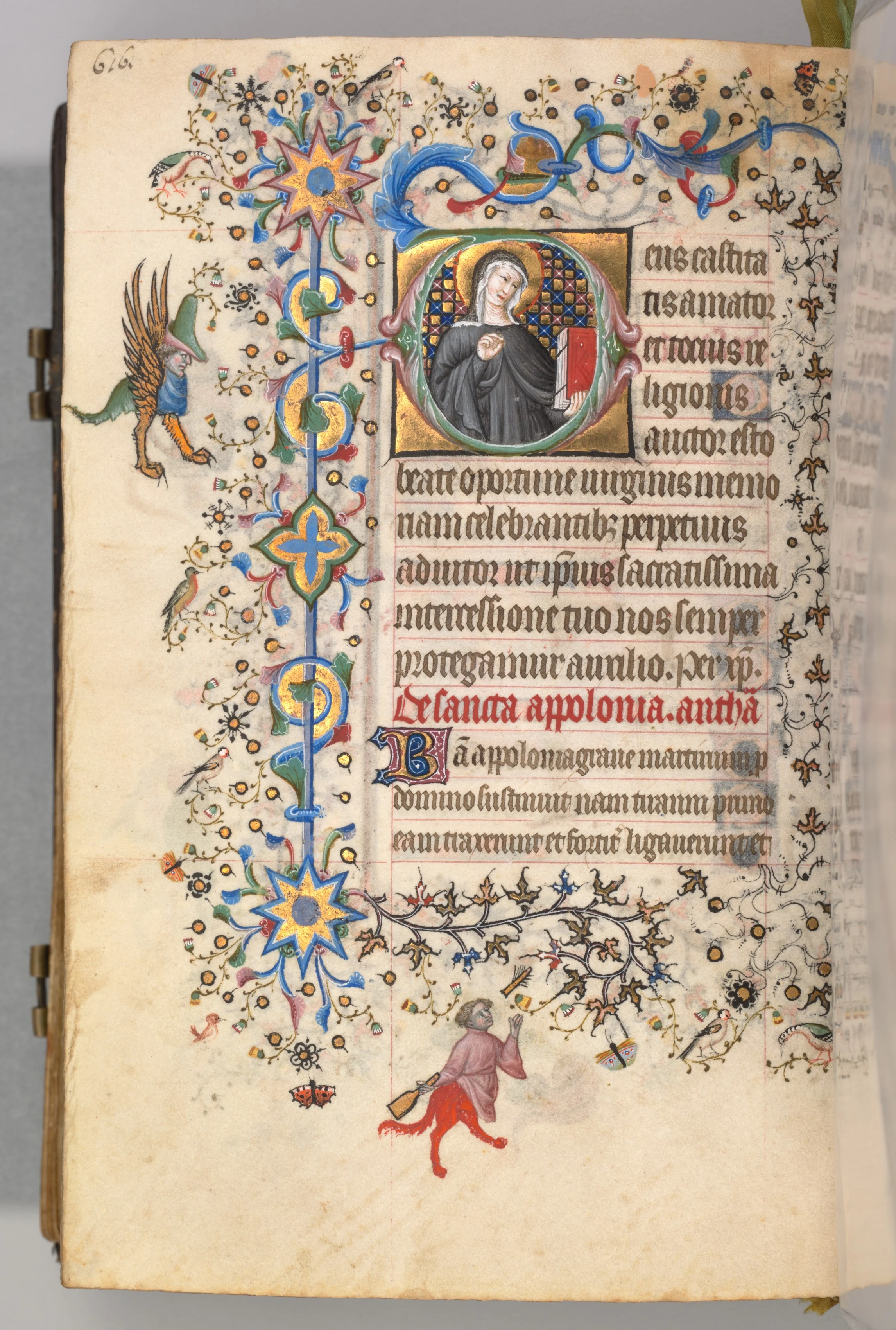 Hours of Charles the Noble, King of Navarre (1361-1425): fol. 302v, St. Opportune