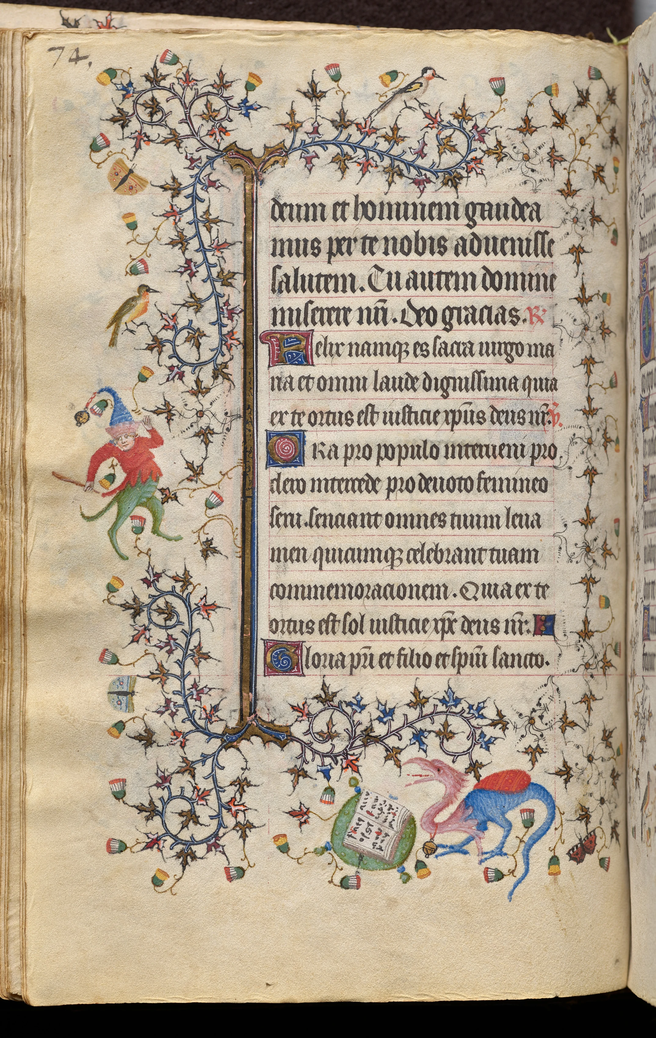 Hours of Charles the Noble, King of Navarre (1361-1425): fol. 37v, Text