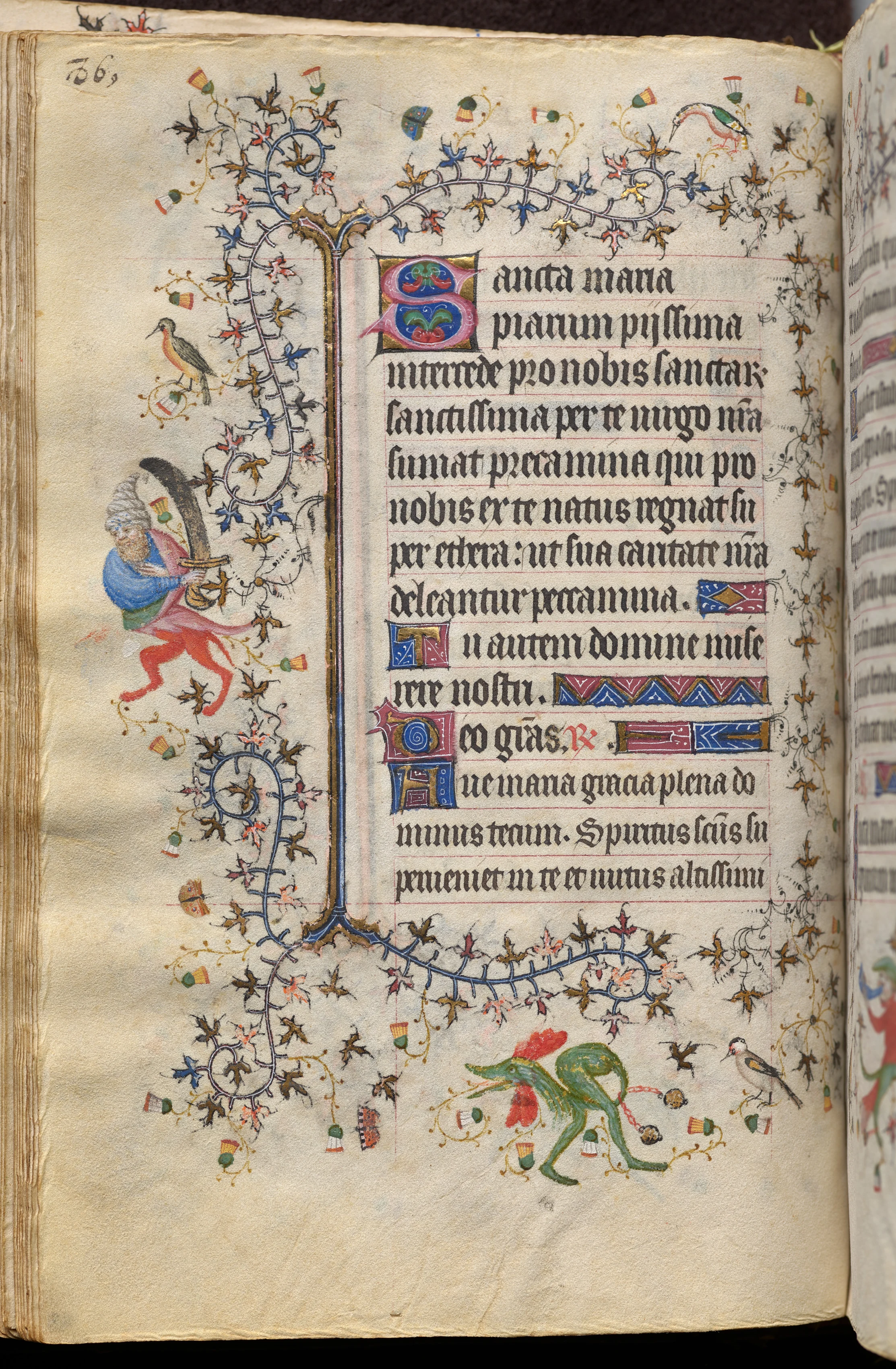 Hours of Charles the Noble, King of Navarre (1361-1425): fol. 43v, Text