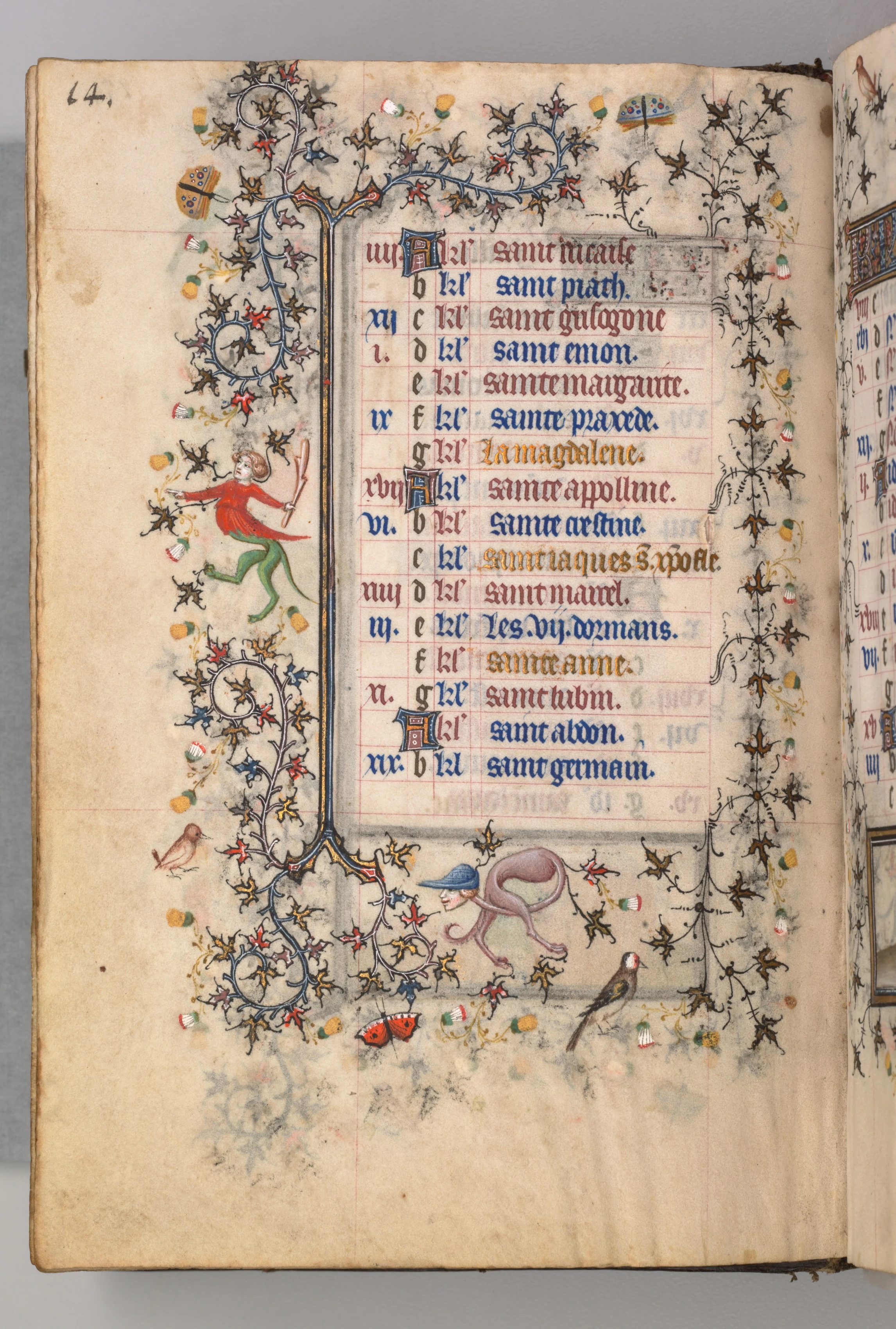 Hours of Charles the Noble, King of Navarre (1361-1425): fol. 7v, July
