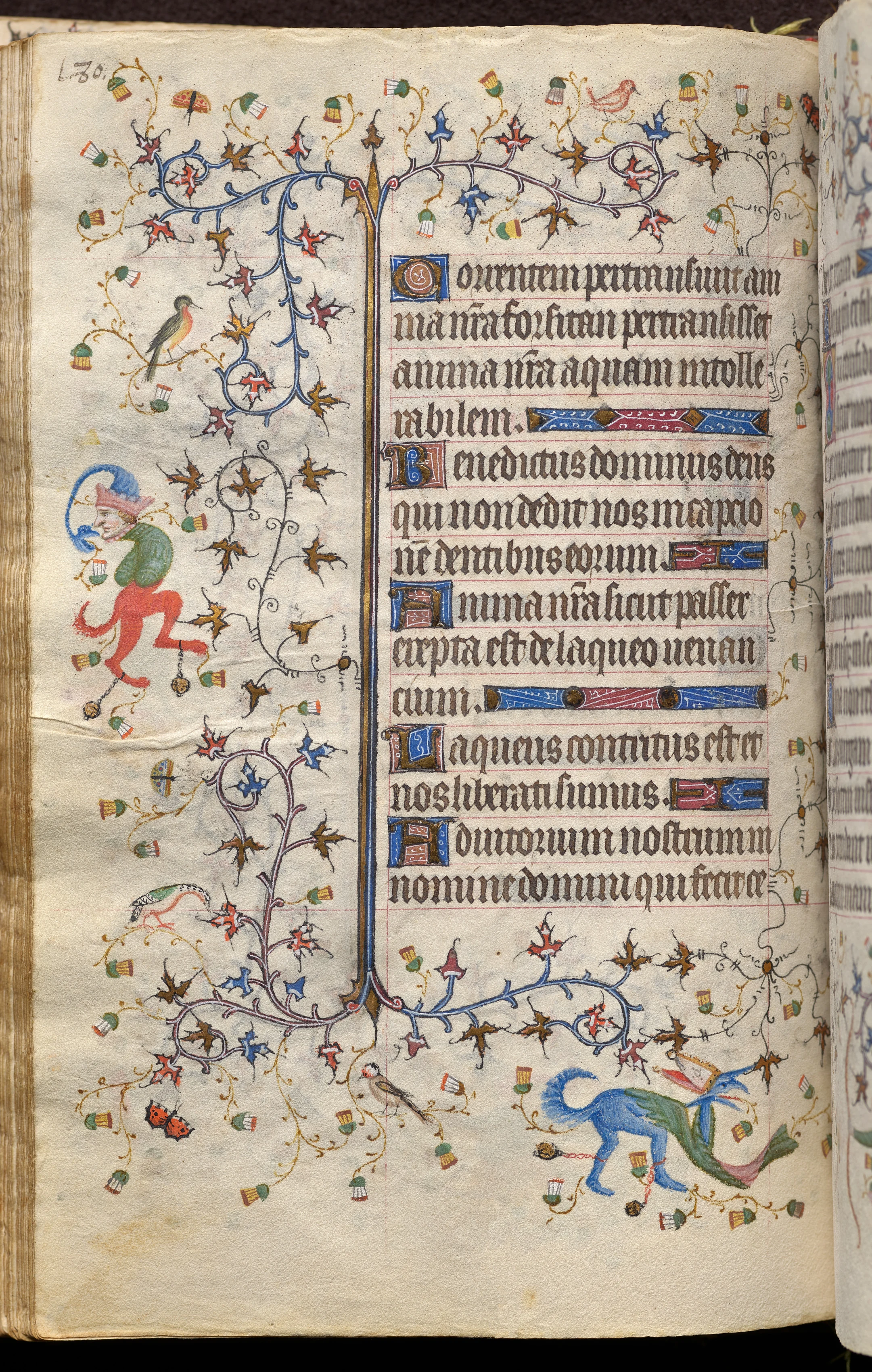 Hours of Charles the Noble, King of Navarre (1361-1425): fol. 90v, Text