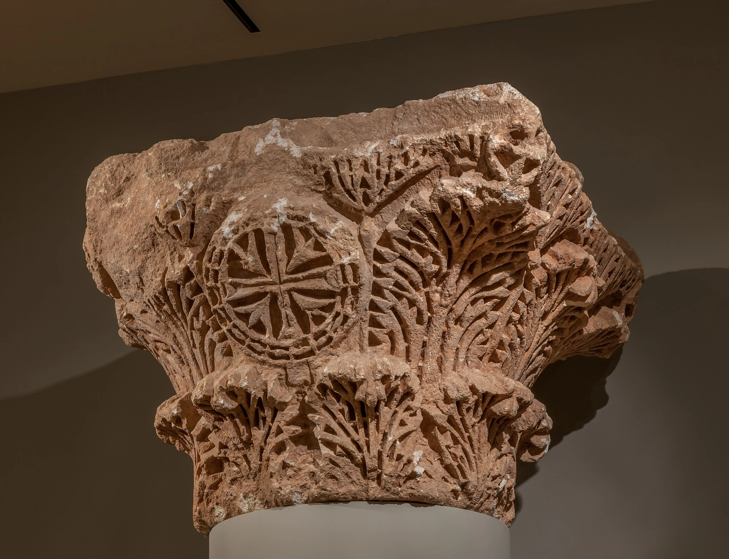 Capital with Acanthus and Crosses