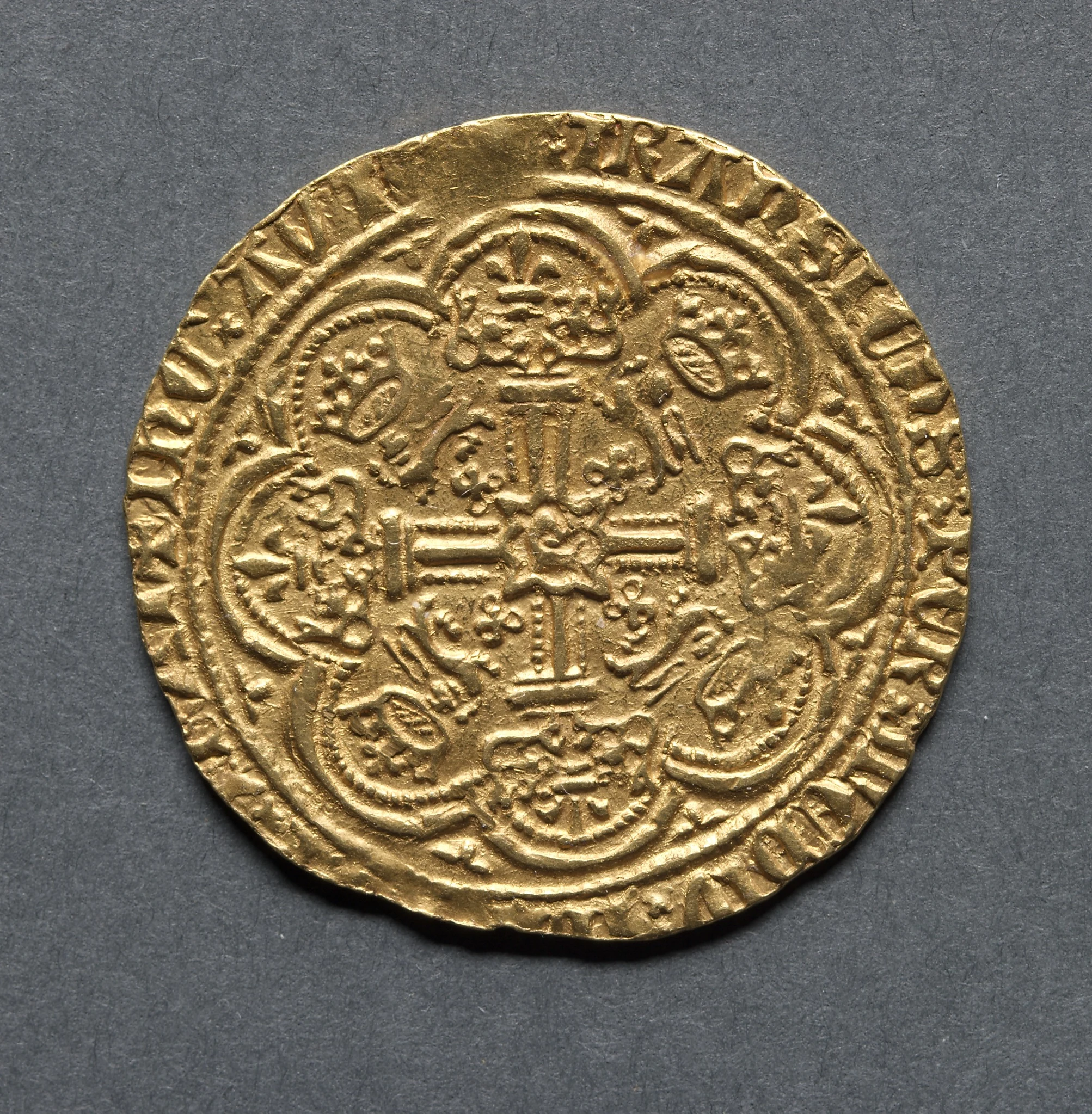 Noble: Ornamental Cross with Lis Terminals (reverse)