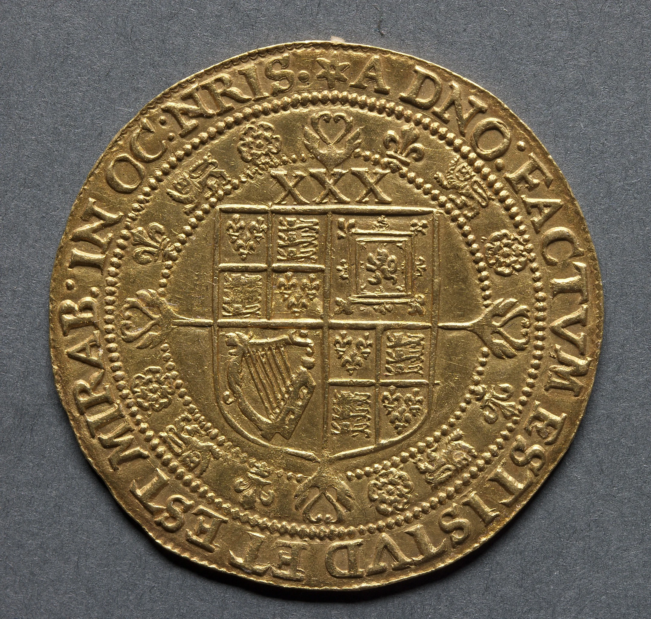 Rose Ryal: Shield of Arms (reverse)