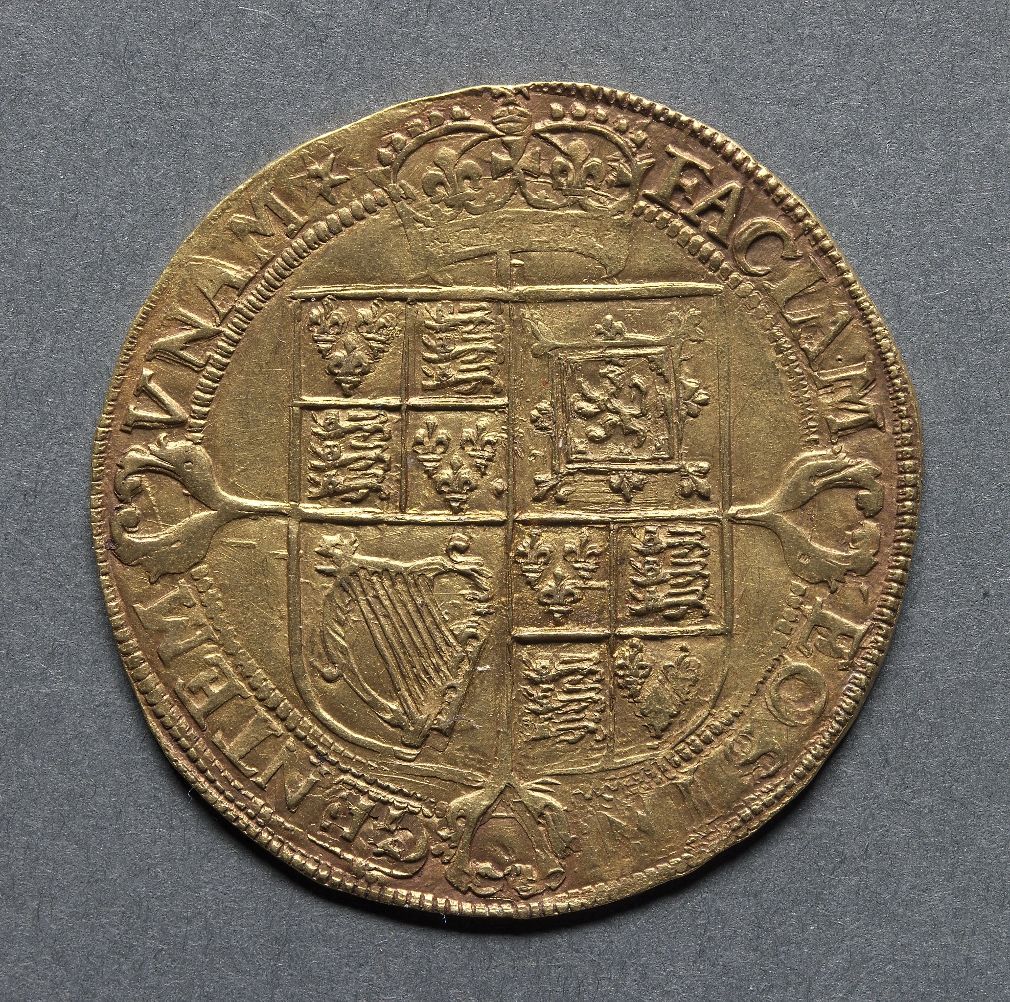 Laurel: Crowned Shield of Arms (reverse)