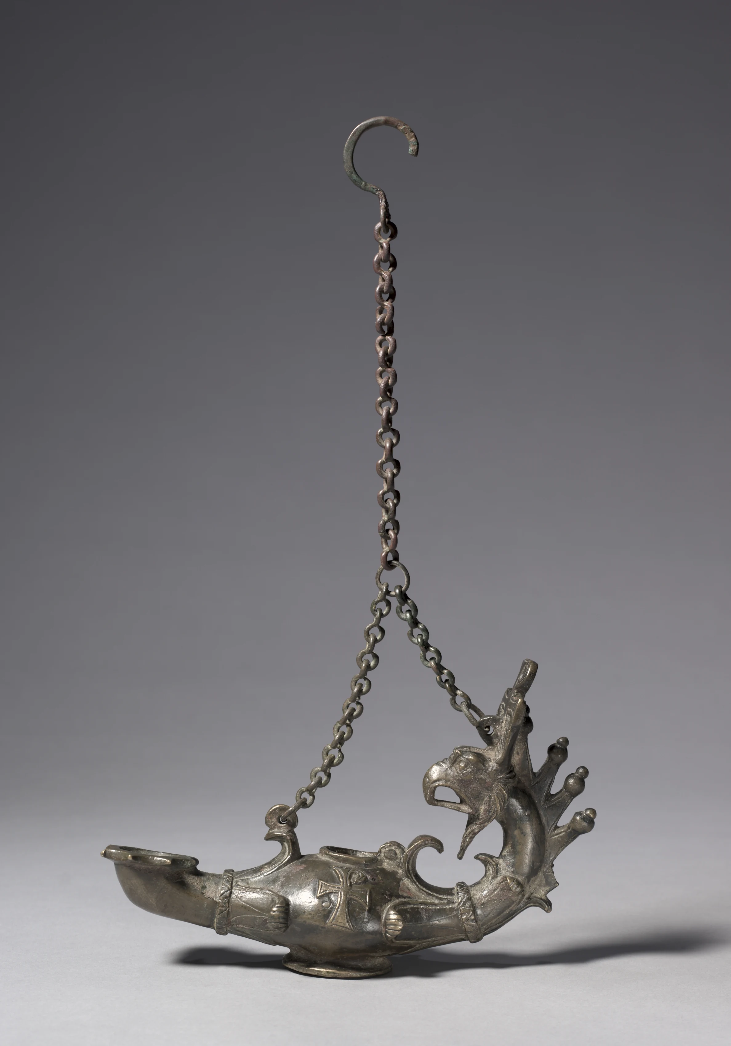 Lamp with Griffin-Head Handle