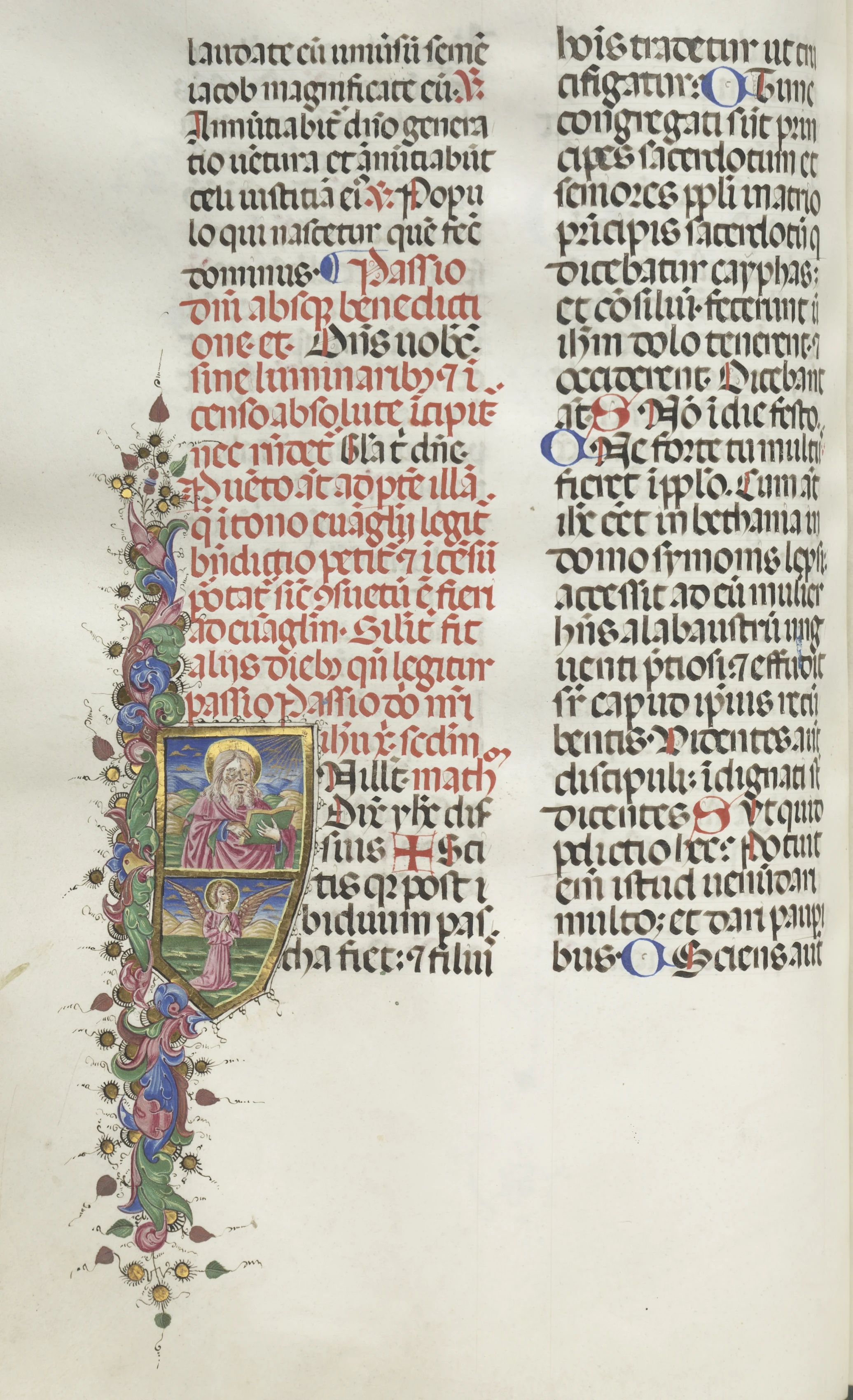 Missale: Fol. 116: Saint Matthew with Angel