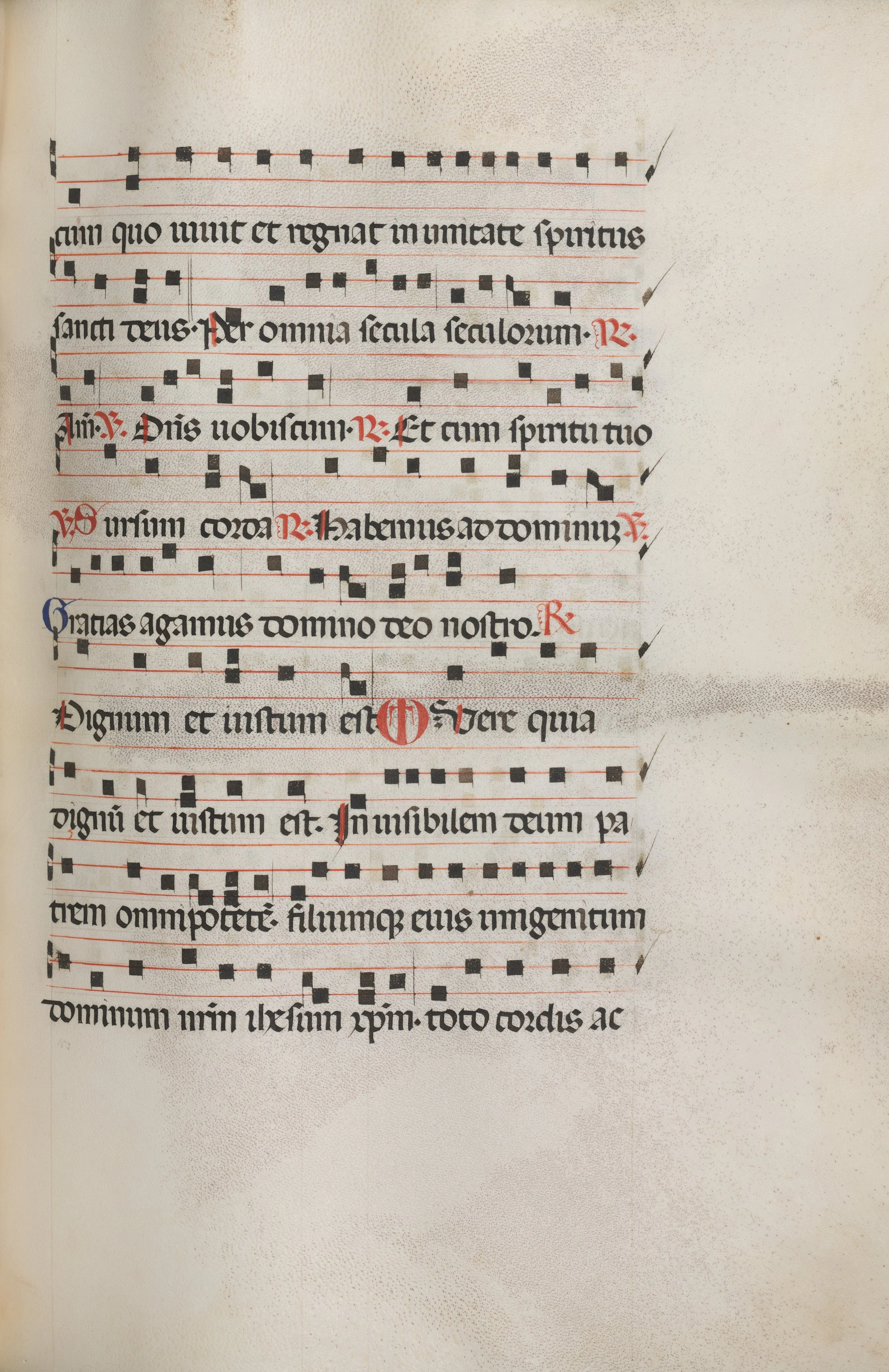 Missale: Fol. 154: Music for "Exultet"